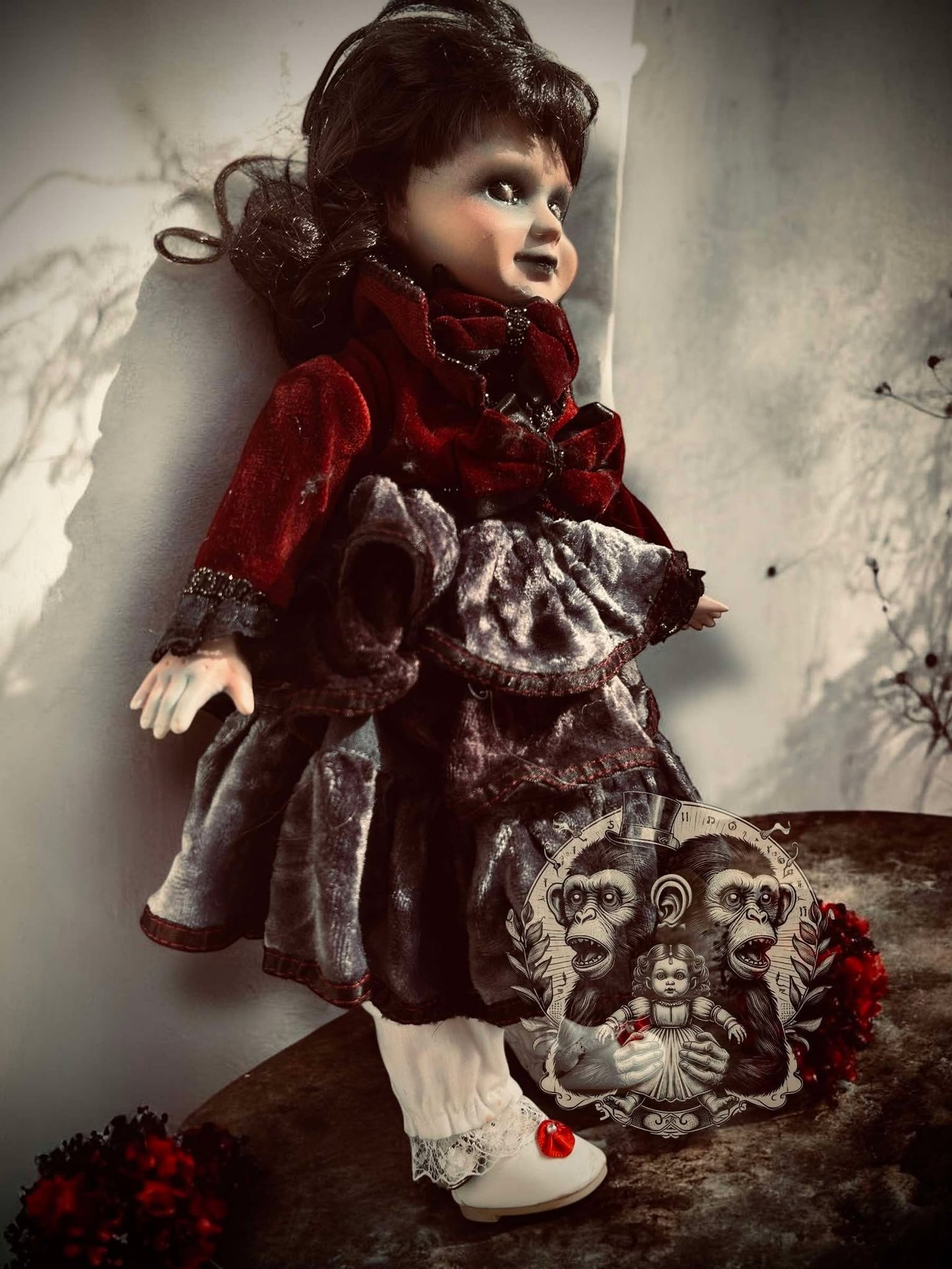 Wilma 16" Haunted Doll Porcelain Zombie Haunted Spirit Paranormal Spooky Possessed Positive Oddity Gift Idea Supernatural Specimen 1049