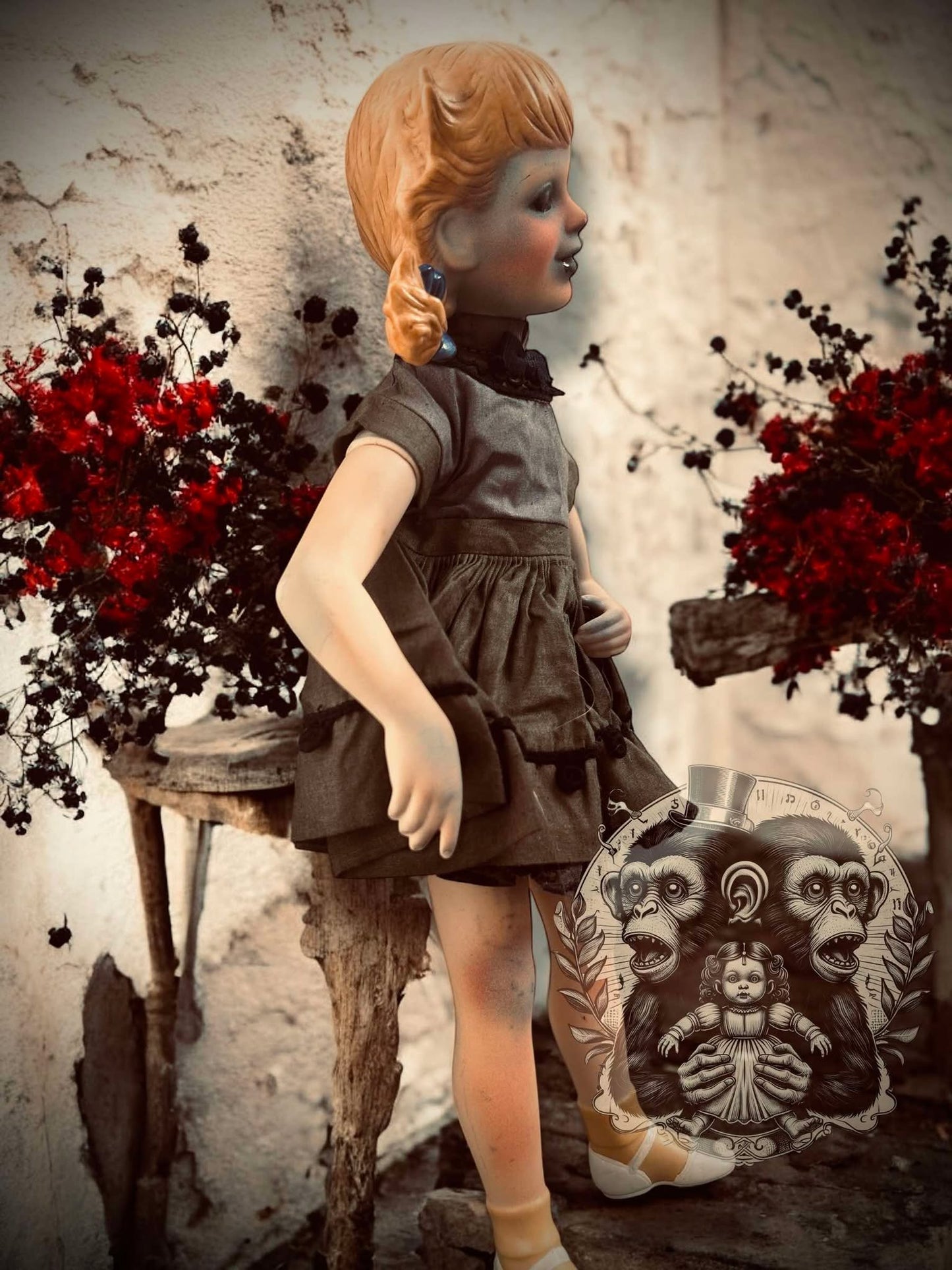 Victoria 12" Haunted Doll Porcelain Zombie Ghost Spirit Paranormal Spooky Possessed Positive Oddity Gift Idea Supernatural Specimen 821