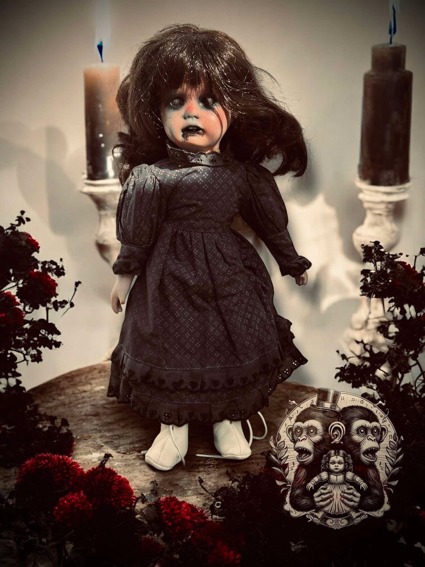 Lillian 14" Haunted Doll Porcelain Zombie Haunted Spirit Paranormal Spooky Possessed Positive Oddity Gift Idea Supernatural Specimen 8028