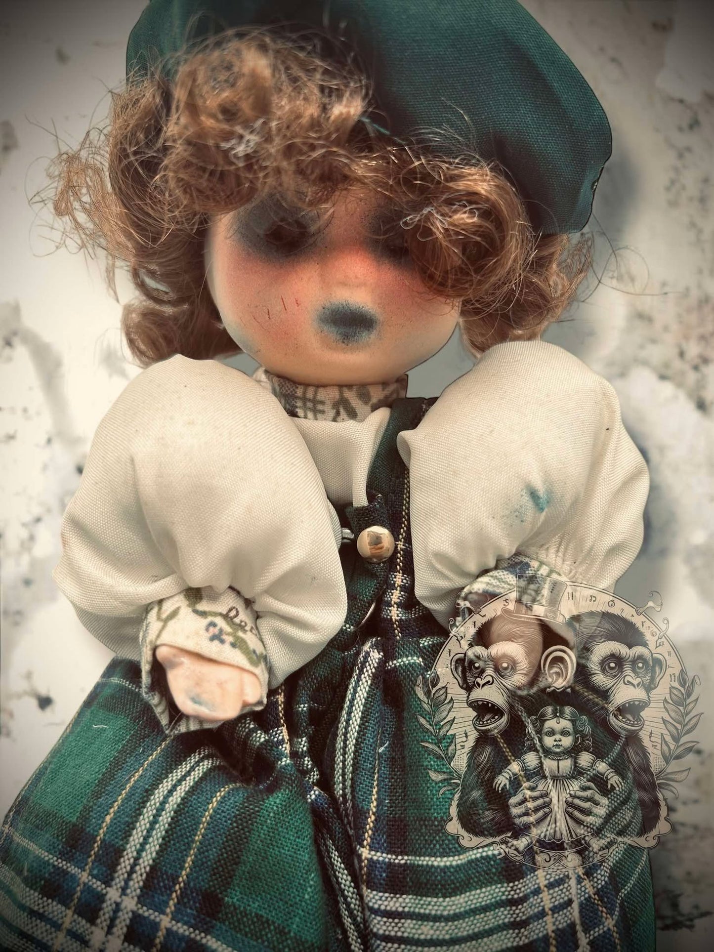 Margaret 9" Mini Haunt Doll Porcelain Zombie Haunted Spirit Paranormal Spooky Possessed Positive Oddity Gift Idea Supernatural Specimen 843