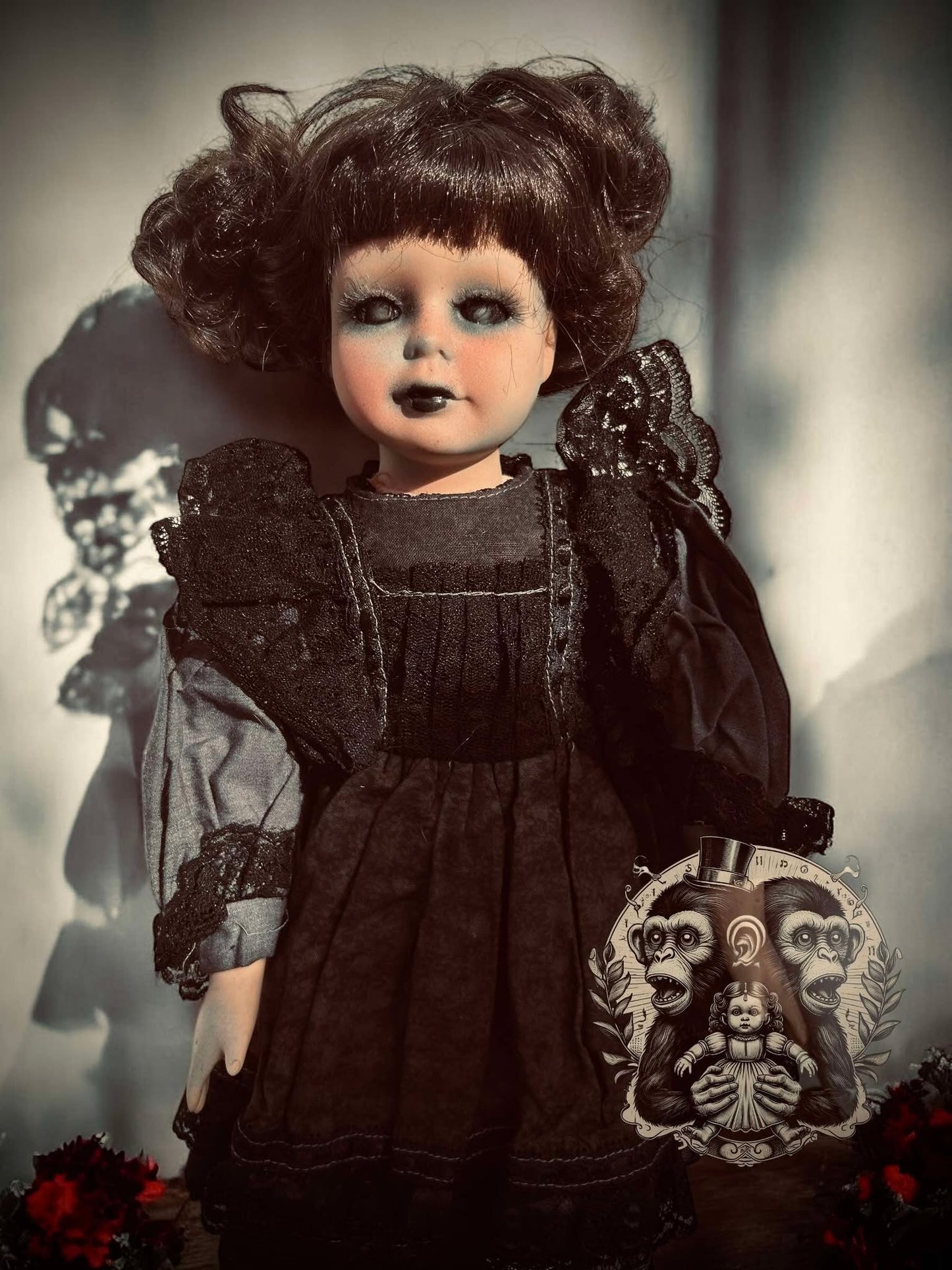 Ember 15" Haunted Doll Porcelain Zombie Haunted Spirit Paranormal Spooky Possessed Positive Oddity Gift Idea Supernatural Specimen 1001