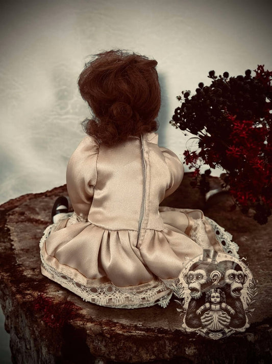 Leah 10" Mini Haunt Doll Porcelain Zombie Haunted Spirit Paranormal Spooky Possessed Positive Oddity Gift Idea Supernatural Specimen 8224