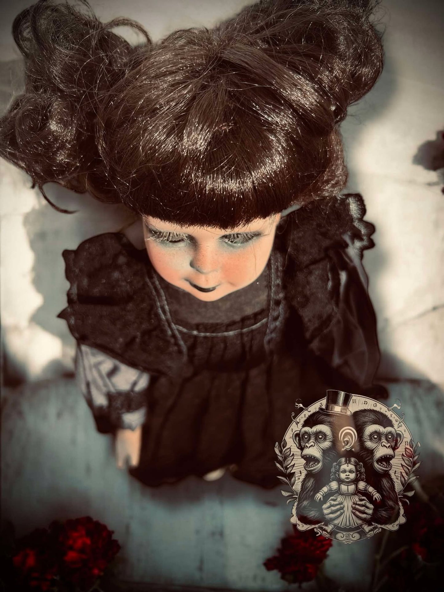 Ember 15" Haunted Doll Porcelain Zombie Haunted Spirit Paranormal Spooky Possessed Positive Oddity Gift Idea Supernatural Specimen 1001