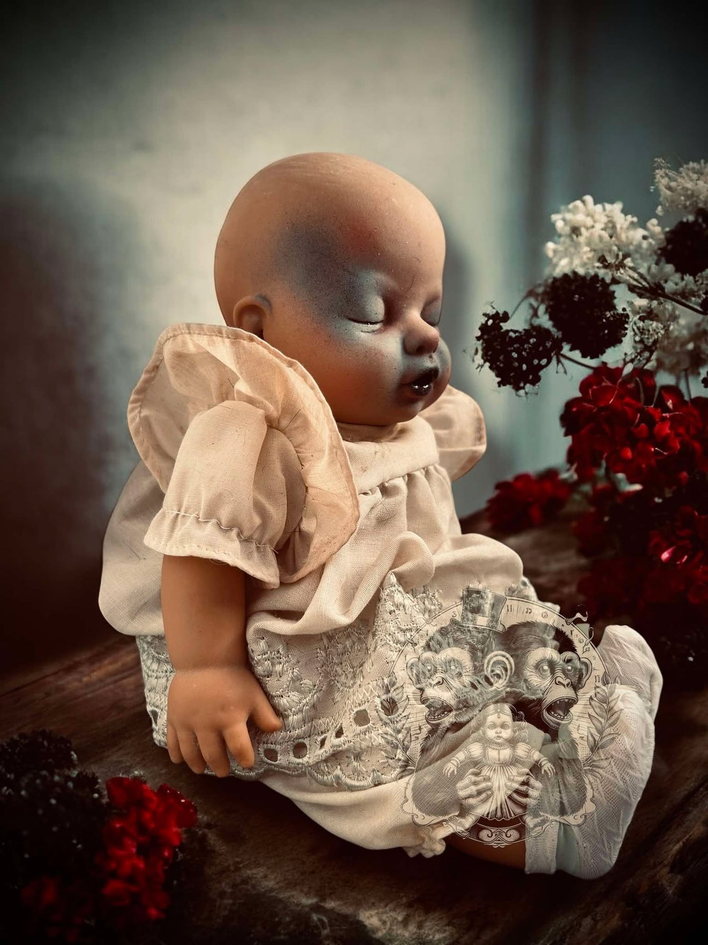 Ann 12" Musical Moving Haunted Doll Vinyl Zombie Spirit Paranormal Spooky Possessed Positive Oddity Gift Idea Supernatural Specimen 257