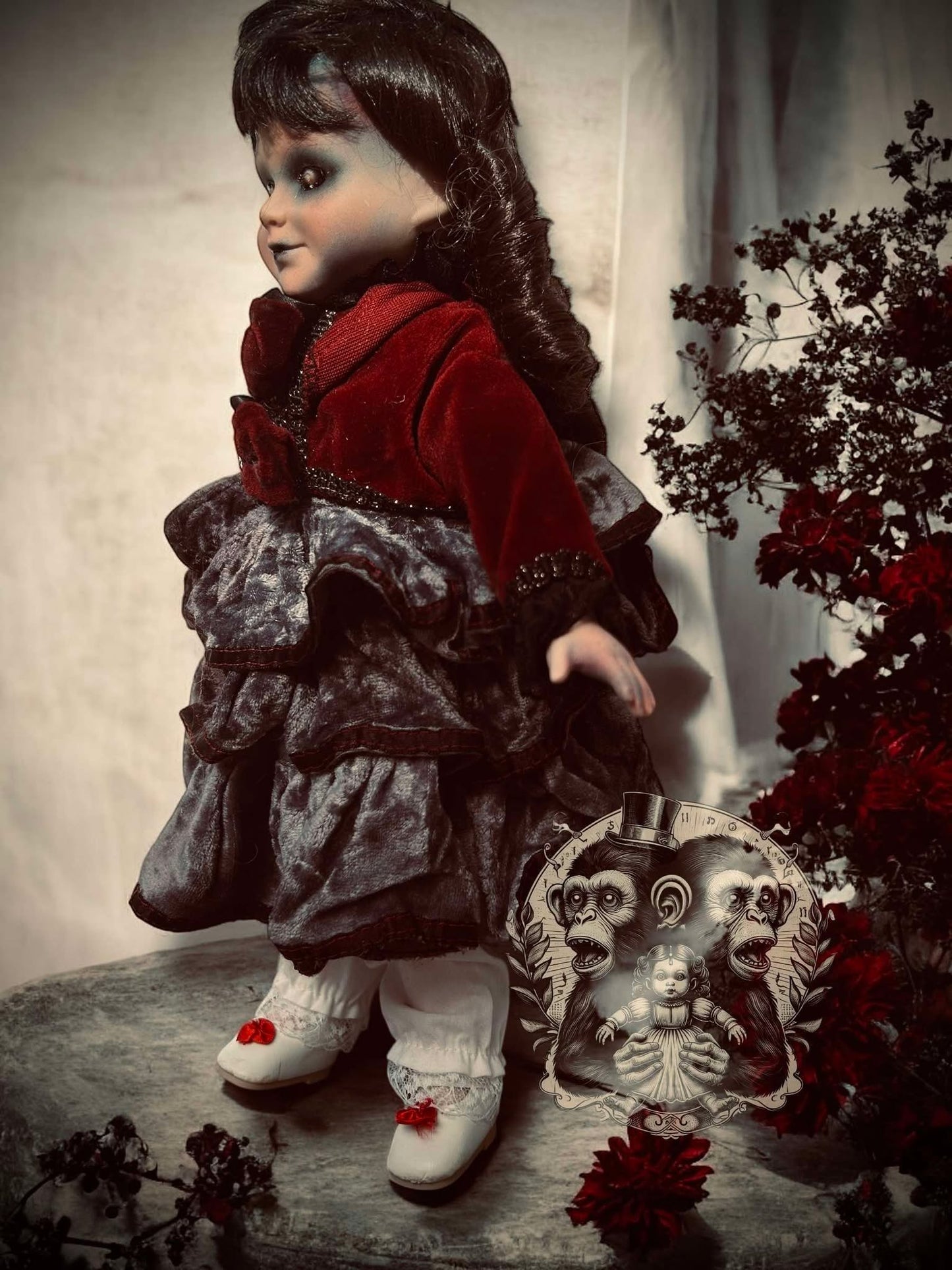 Wilma 16" Haunted Doll Porcelain Zombie Haunted Spirit Paranormal Spooky Possessed Positive Oddity Gift Idea Supernatural Specimen 1049