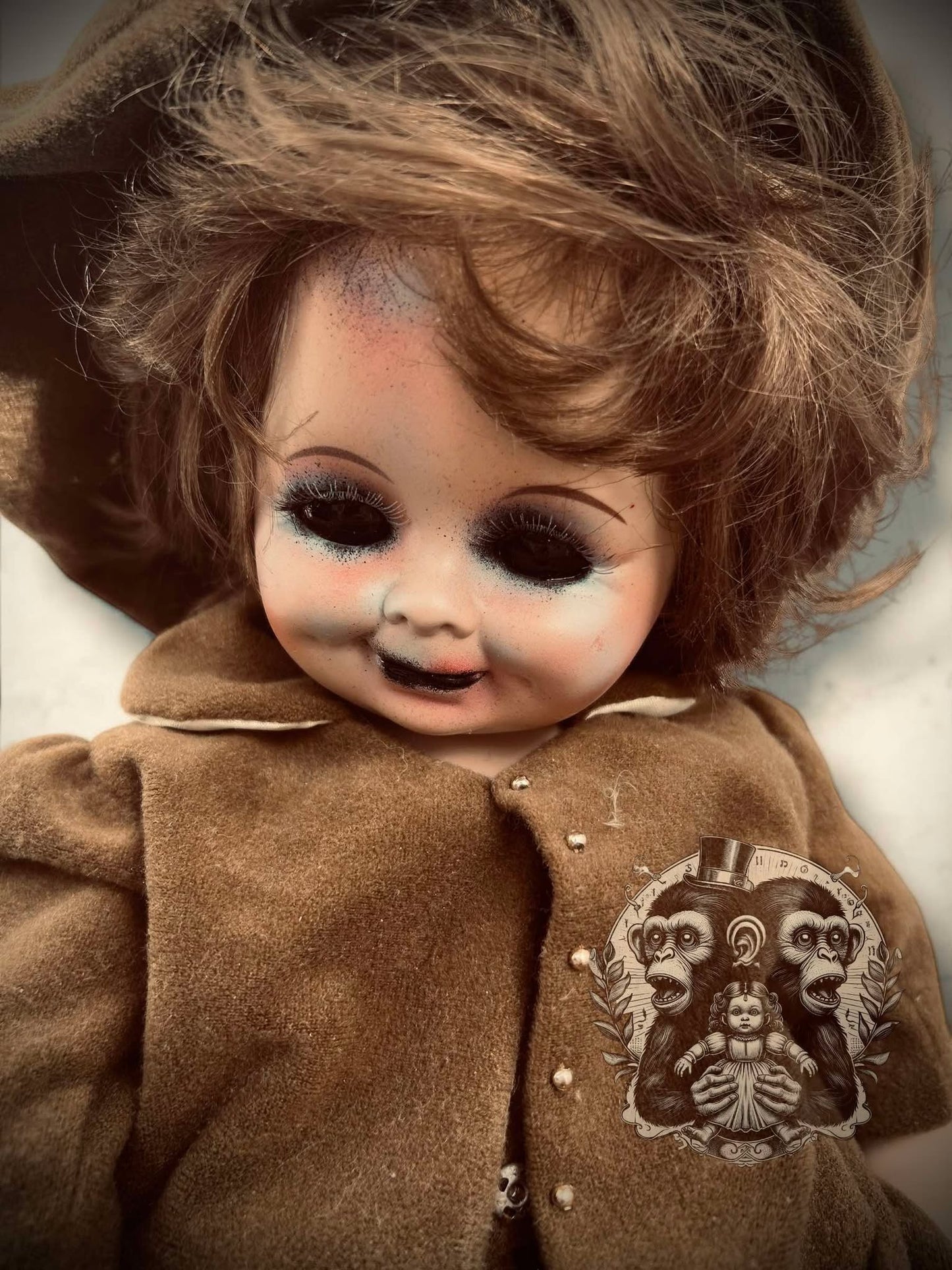 Poppy 14" Haunted Doll Porcelain Zombie Haunted Spirit Paranormal Spooky Possessed Positive Oddity Gift Idea Supernatural Specimen 931