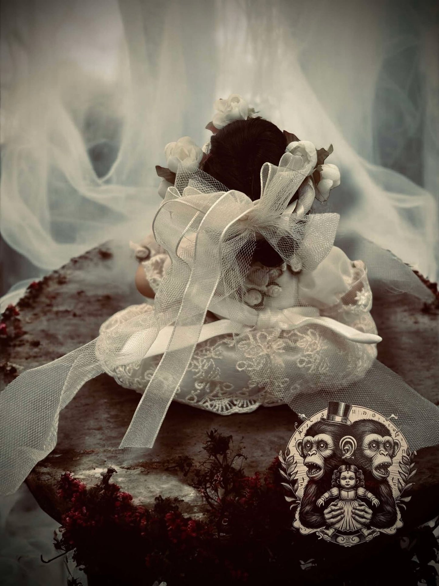 Zoey 8" Mini Haunt Doll Porcelain Zombie Haunted Spirit Paranormal Spooky Possessed Positive Oddity Gift Idea Supernatural Specimen 8094