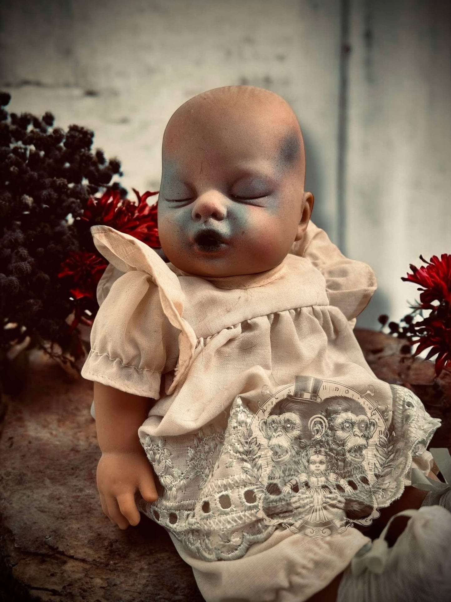 Ann 12" Musical Moving Haunted Doll Vinyl Zombie Spirit Paranormal Spooky Possessed Positive Oddity Gift Idea Supernatural Specimen 257