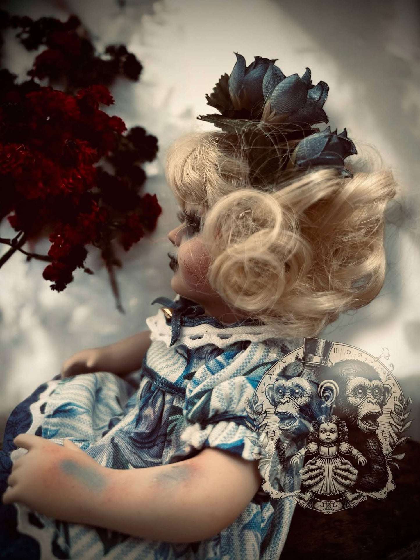 Meet Emilia 8" Mini Haunt Doll Porcelain Zombie Undead Haunted Spirit Paranormal Spooky Possessed Positive Oddity Gift Idea Supernatural