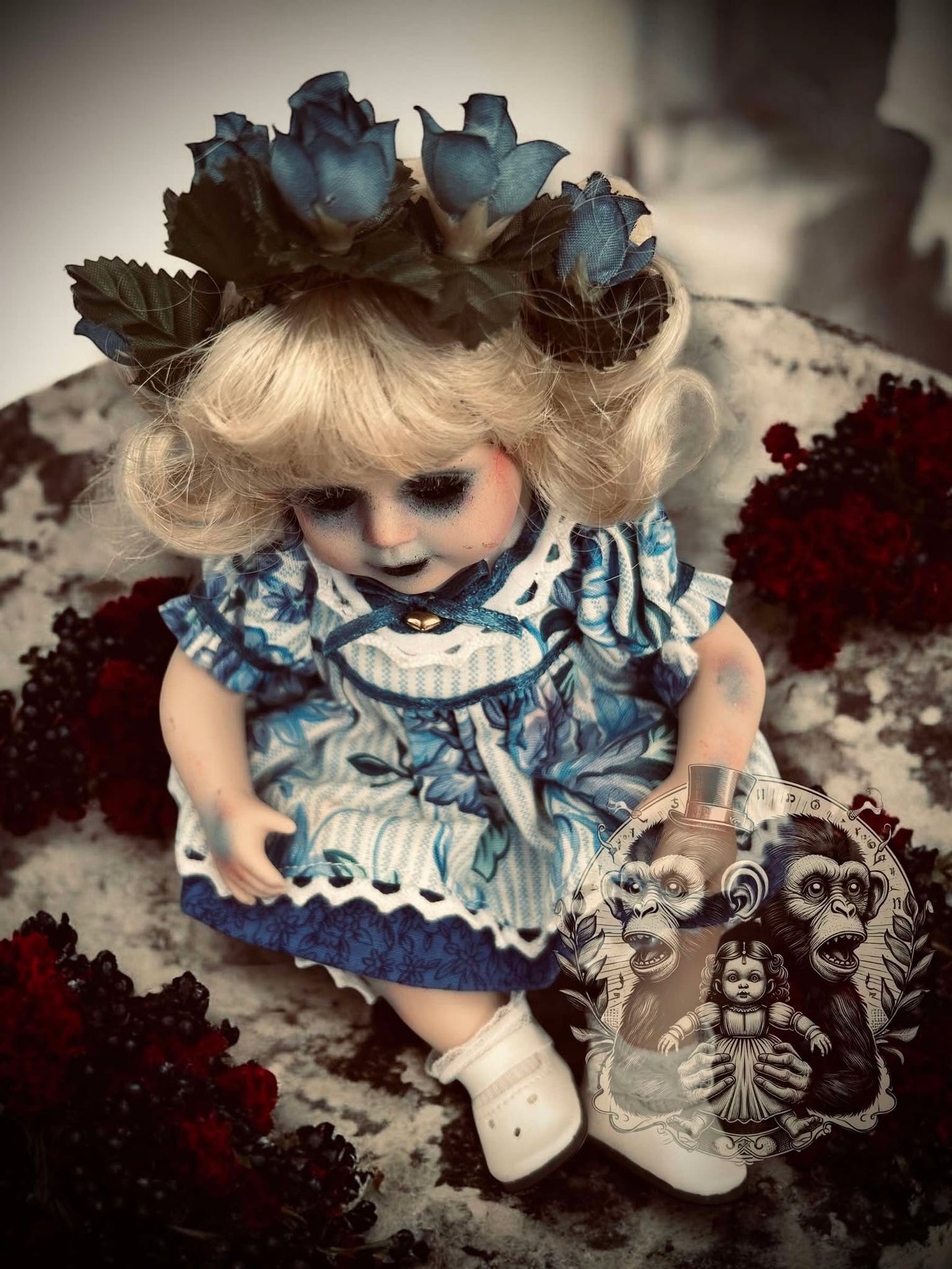 Meet Emilia 8" Mini Haunt Doll Porcelain Zombie Undead Haunted Spirit Paranormal Spooky Possessed Positive Oddity Gift Idea Supernatural