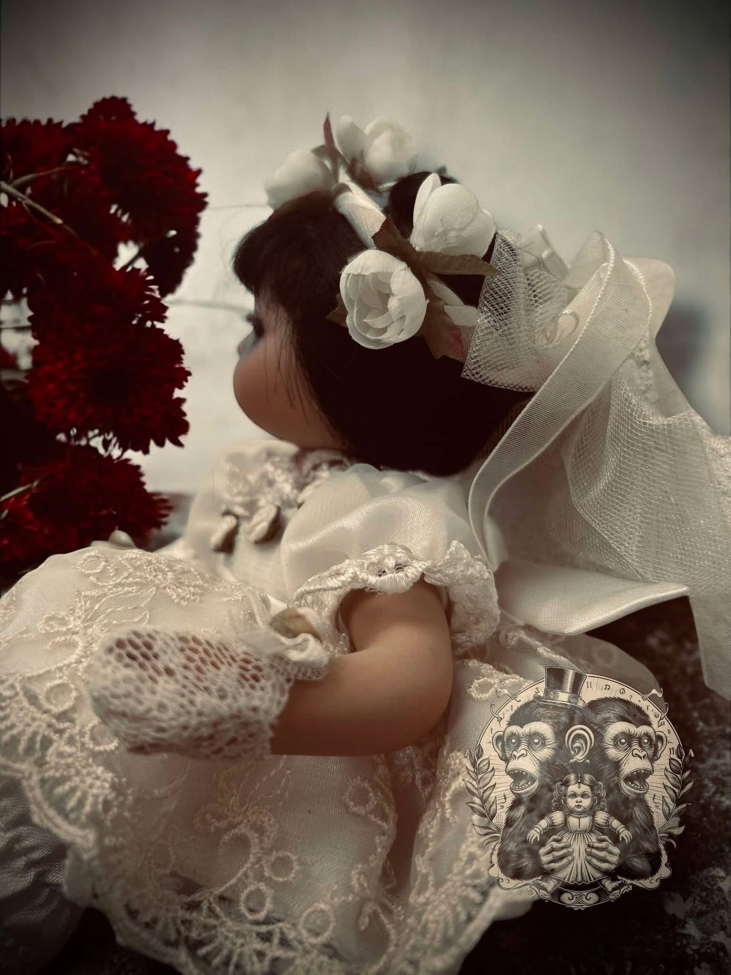 Zoey 8" Mini Haunt Doll Porcelain Zombie Haunted Spirit Paranormal Spooky Possessed Positive Oddity Gift Idea Supernatural Specimen 8094