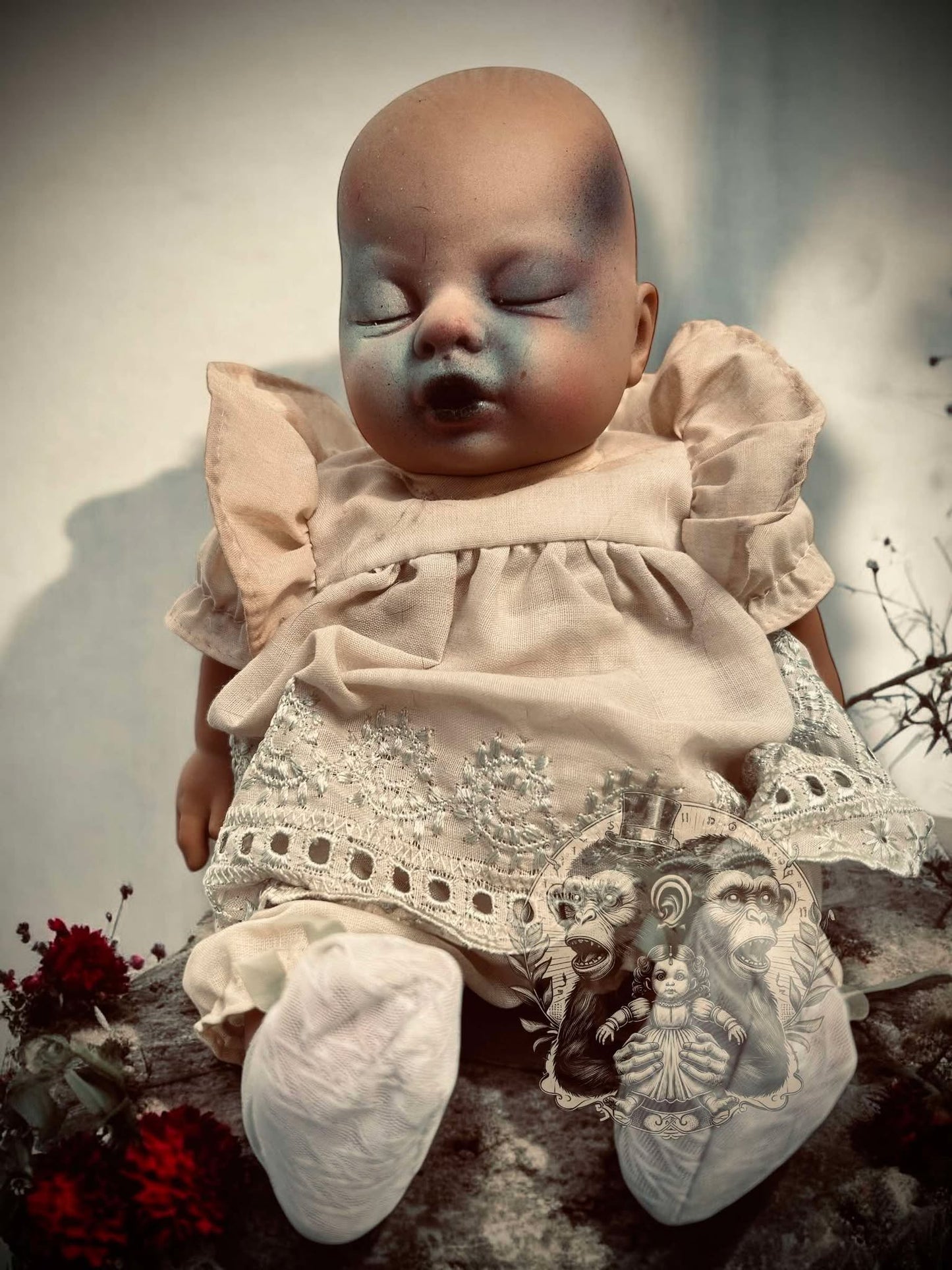Ann 12" Musical Moving Haunted Doll Vinyl Zombie Spirit Paranormal Spooky Possessed Positive Oddity Gift Idea Supernatural Specimen 257