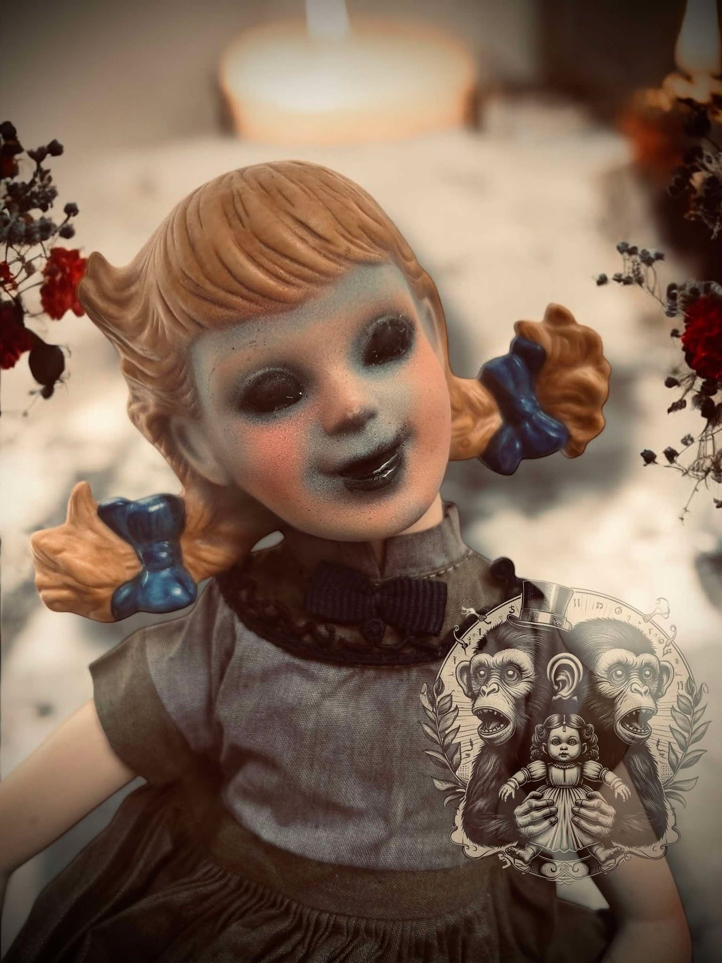 Victoria 12" Haunted Doll Porcelain Zombie Ghost Spirit Paranormal Spooky Possessed Positive Oddity Gift Idea Supernatural Specimen 821