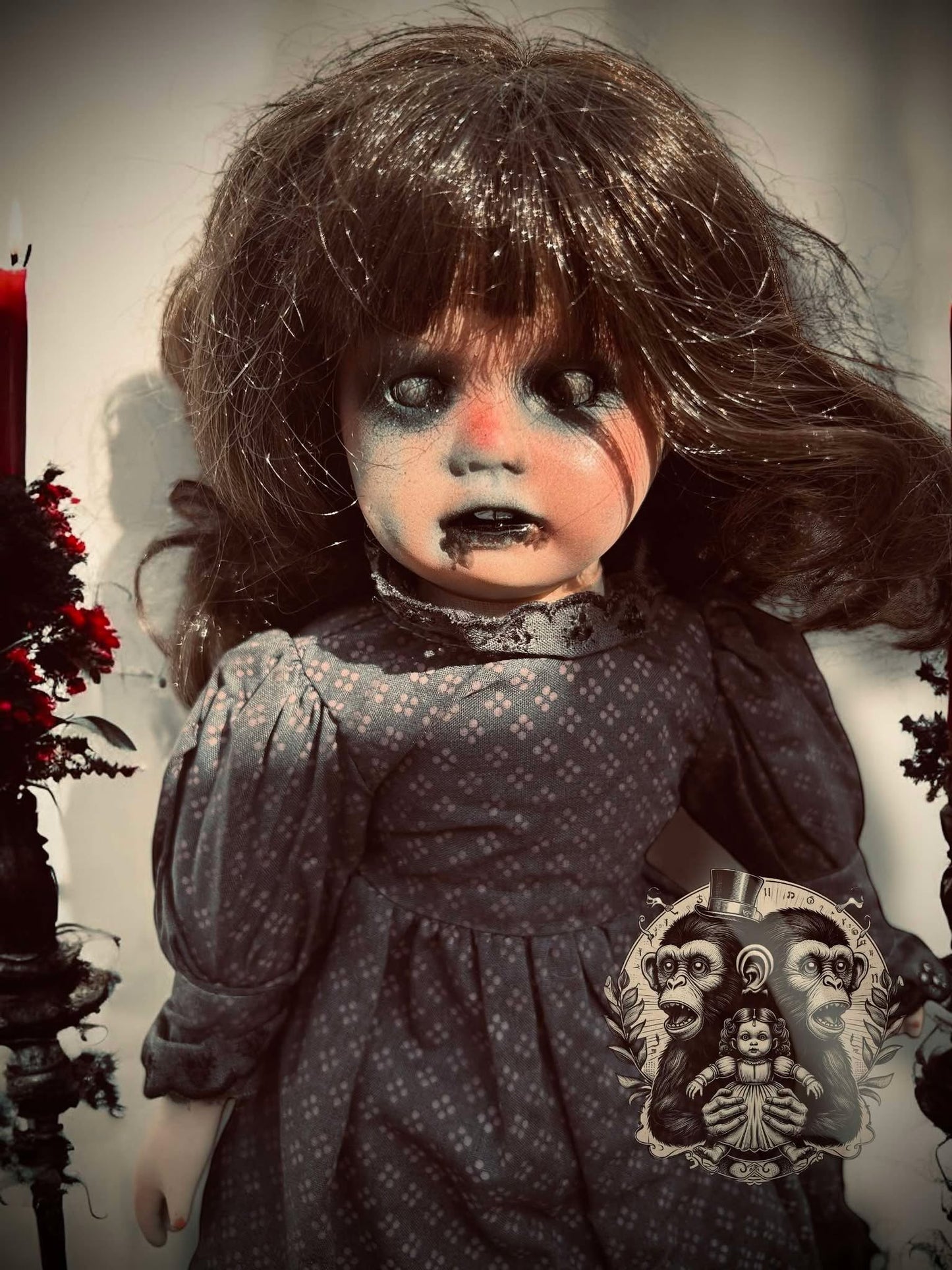 Lillian 14" Haunted Doll Porcelain Zombie Haunted Spirit Paranormal Spooky Possessed Positive Oddity Gift Idea Supernatural Specimen 8028