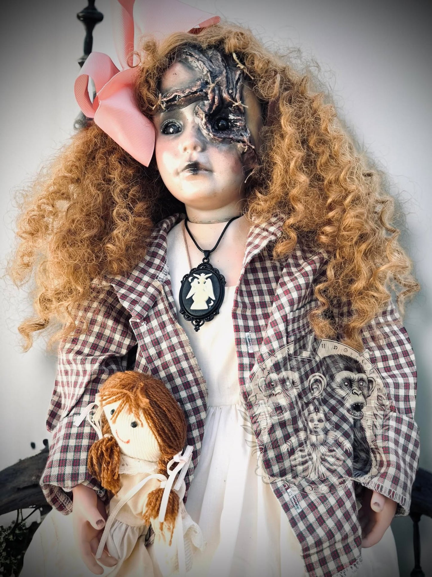Garnet 31" Large Haunted Doll Porcelain Zombie Spirit Paranormal Spooky Possessed Positive Oddity Gift Idea Supernatural Specimen 520