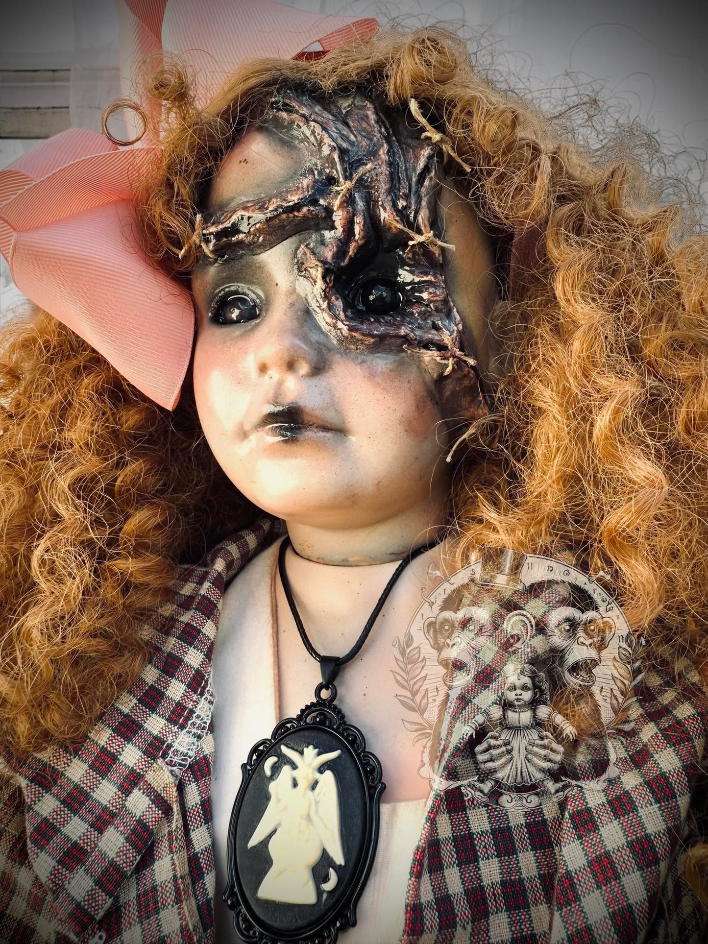 Garnet 31" Large Haunted Doll Porcelain Zombie Spirit Paranormal Spooky Possessed Positive Oddity Gift Idea Supernatural Specimen 520