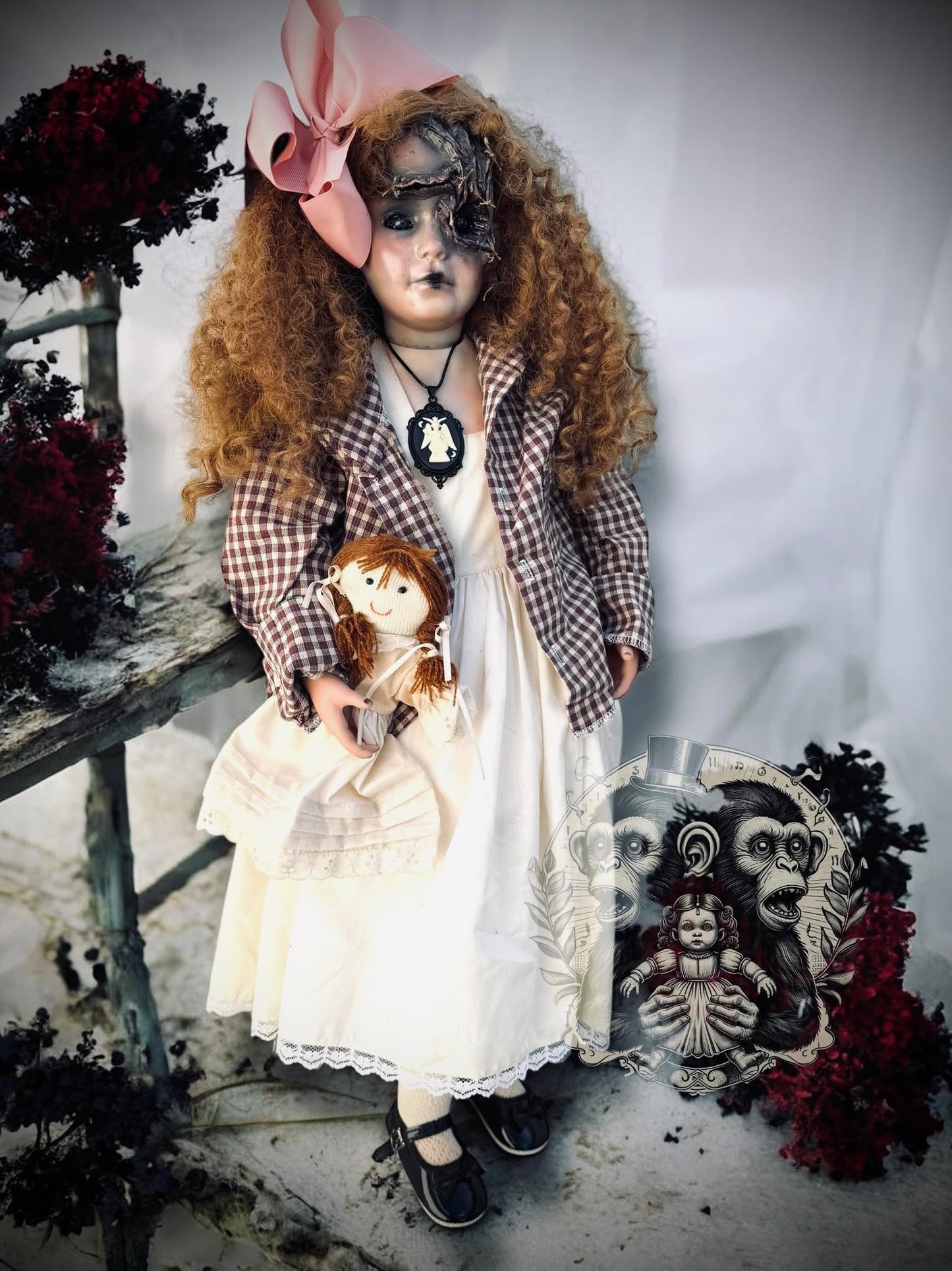 Garnet 31" Large Haunted Doll Porcelain Zombie Spirit Paranormal Spooky Possessed Positive Oddity Gift Idea Supernatural Specimen 520