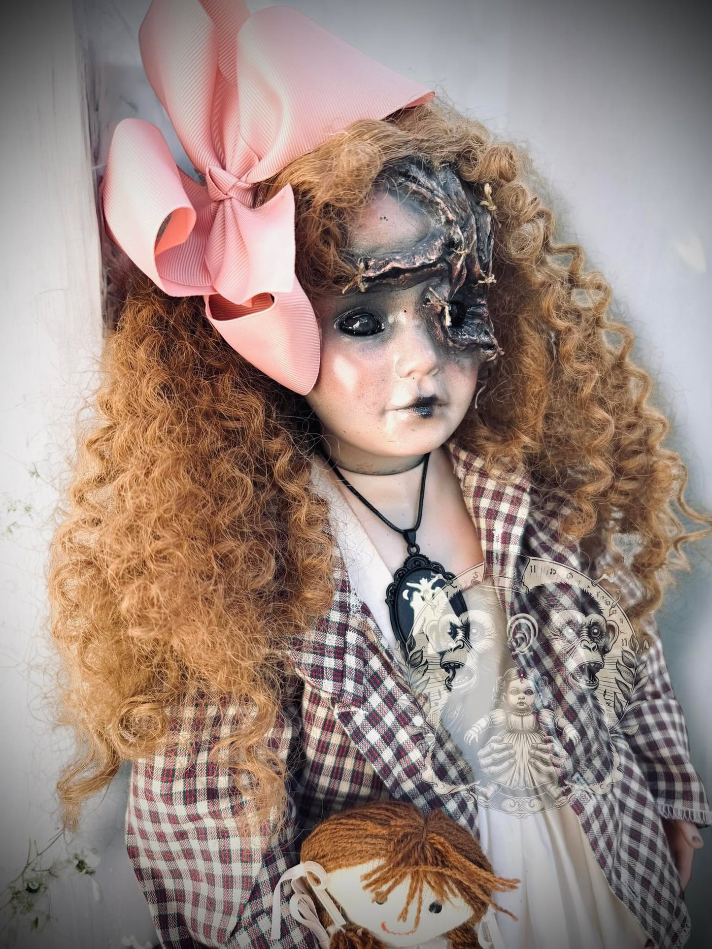 Garnet 31" Large Haunted Doll Porcelain Zombie Spirit Paranormal Spooky Possessed Positive Oddity Gift Idea Supernatural Specimen 520