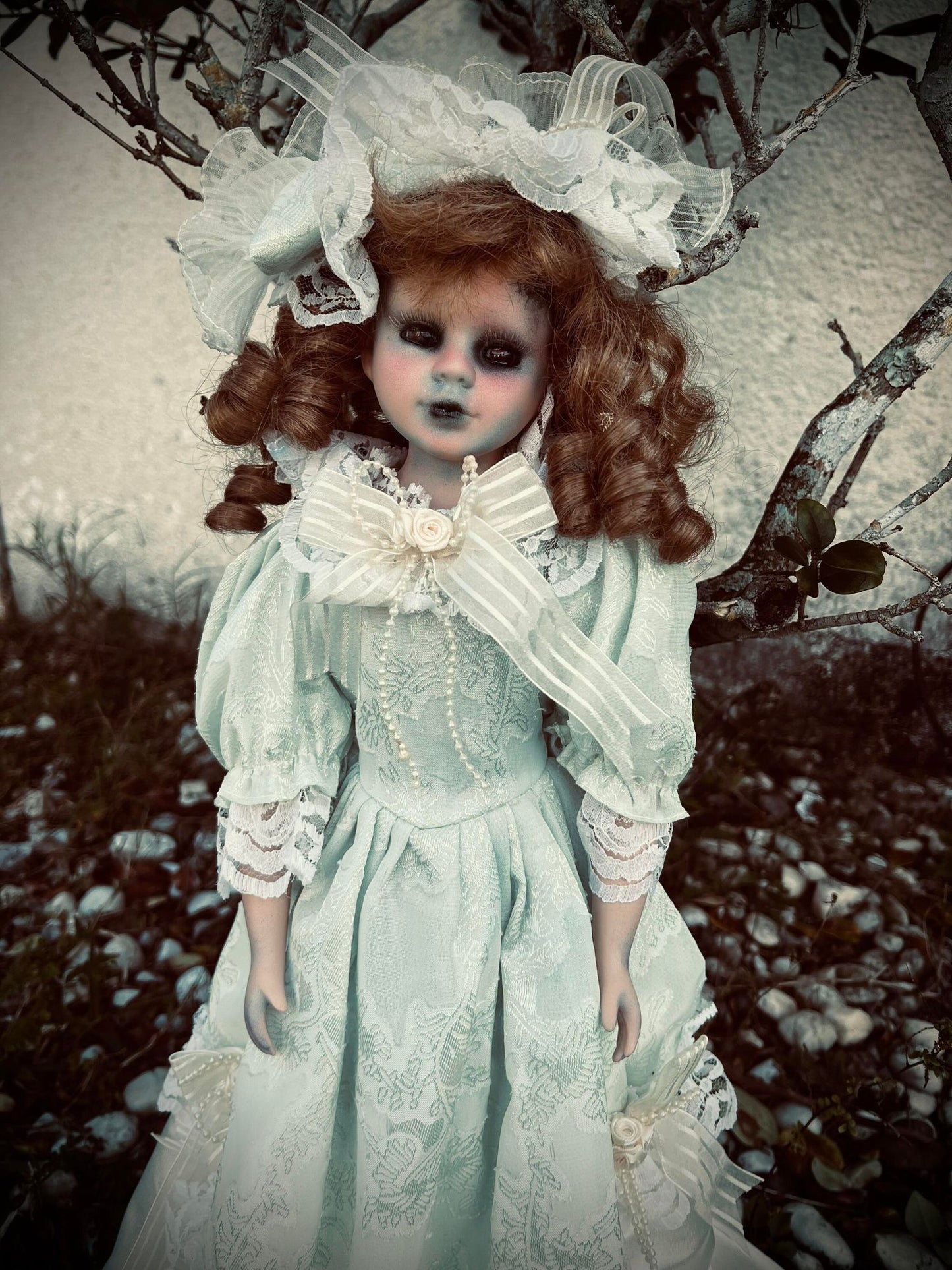 Meet Renee 16" Doll Porcelain Witchy Creepy Haunted Spirit Infected Scary Poltergeist Spooky Possessed Gothic Positive Gift Idea Vessel