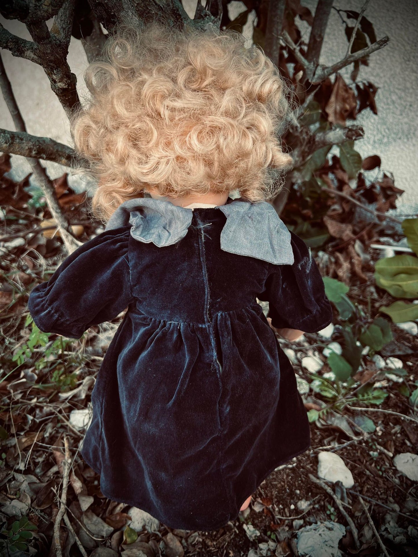 Meet Mary Lou 16" Vintage Vinyl Doll Sleepy Eyes Creepy Haunted Spirit Infected Scary Poltergeist Spooky Wicca Possessed Gothic Gift Idea