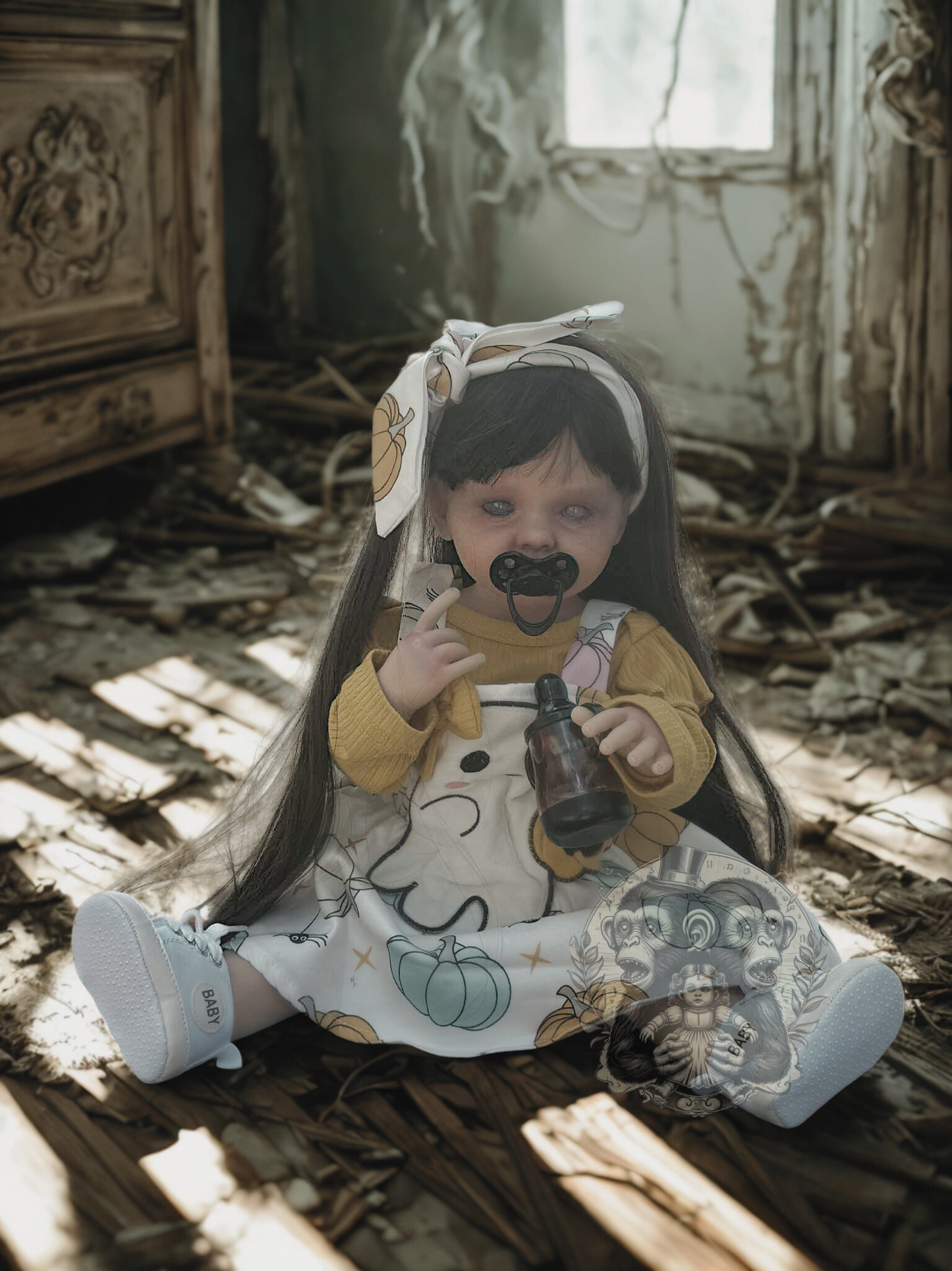 Lila Mae — The Undying Child OOAK Zombie Horror Doll Disturbing Oddity Scary Creepy Gift Idea Halloween Undead Reborn