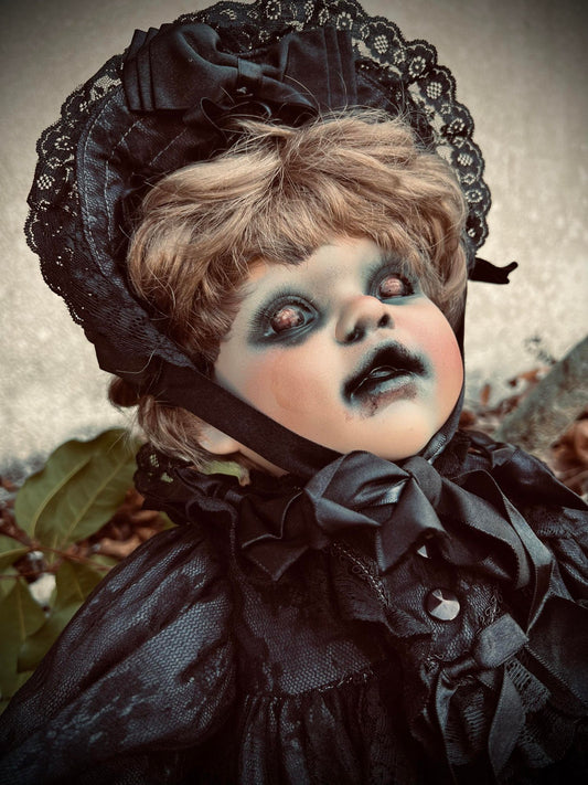 Meet Gwen 23" Doll Porcelain Witchy Creepy Haunted Spirit Infected Scary Spooky Zombie Possessed Gothic Positive Energy Undead Occult