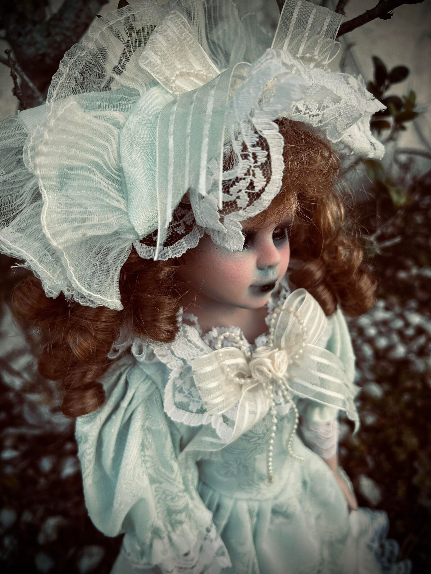 Meet Renee 16" Doll Porcelain Witchy Creepy Haunted Spirit Infected Scary Poltergeist Spooky Possessed Gothic Positive Gift Idea Vessel