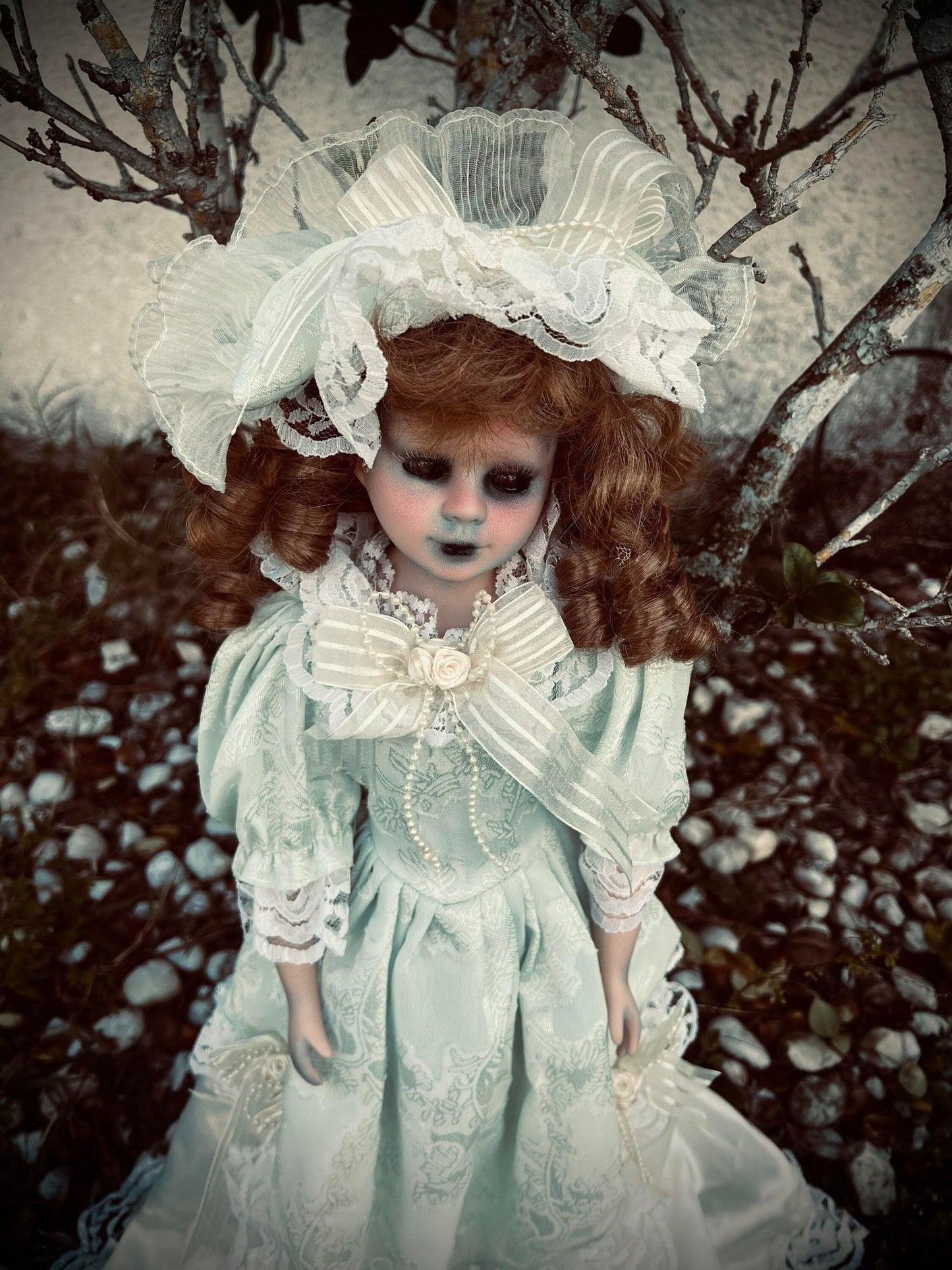 Meet Renee 16" Doll Porcelain Witchy Creepy Haunted Spirit Infected Scary Poltergeist Spooky Possessed Gothic Positive Gift Idea Vessel