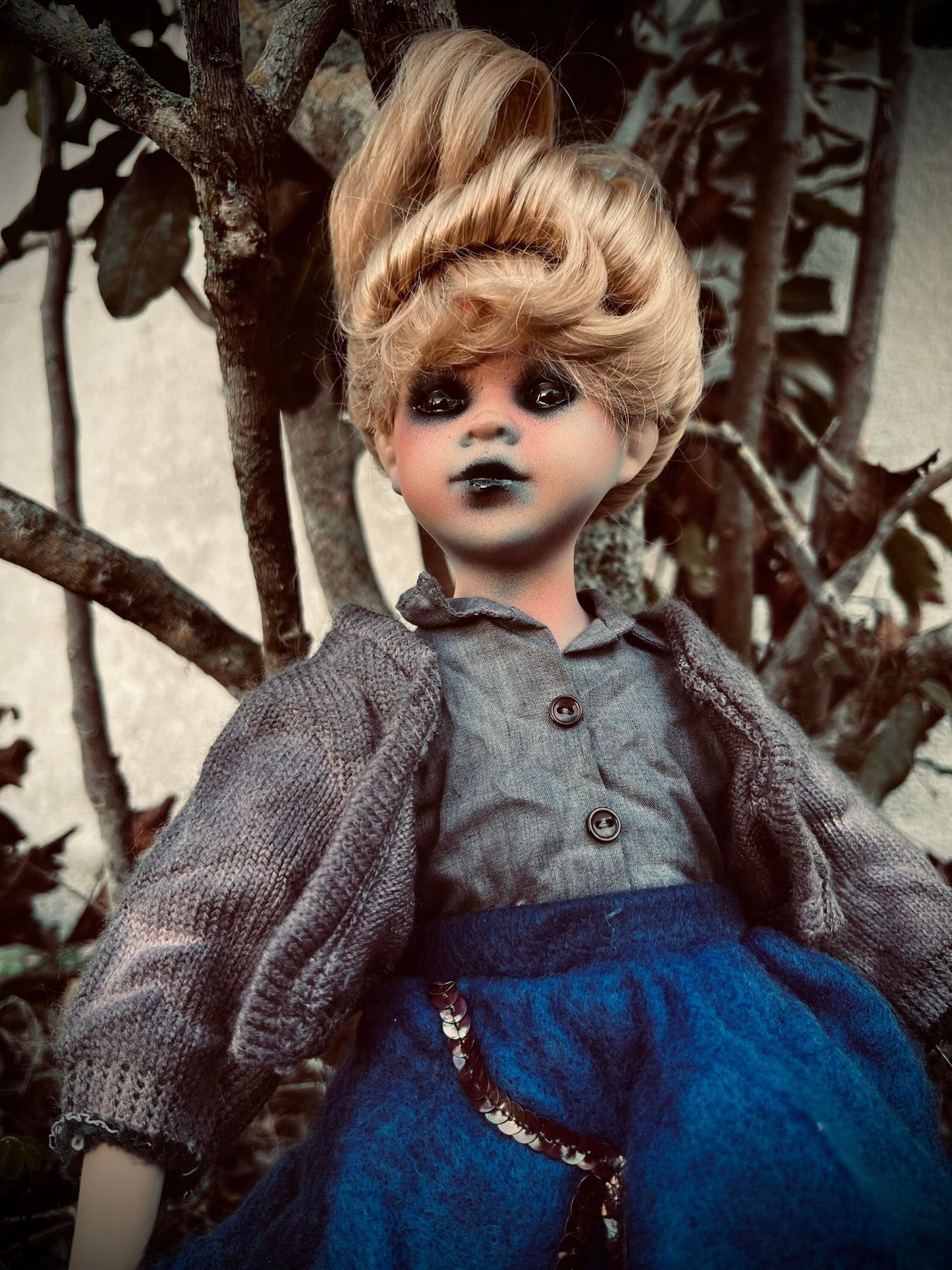Meet Sophie 18" Victorian Doll Porcelain Witchy Creepy Haunted Spirit Infected Spooky Zombie Possessed Gift Idea Gothic Positive Energy