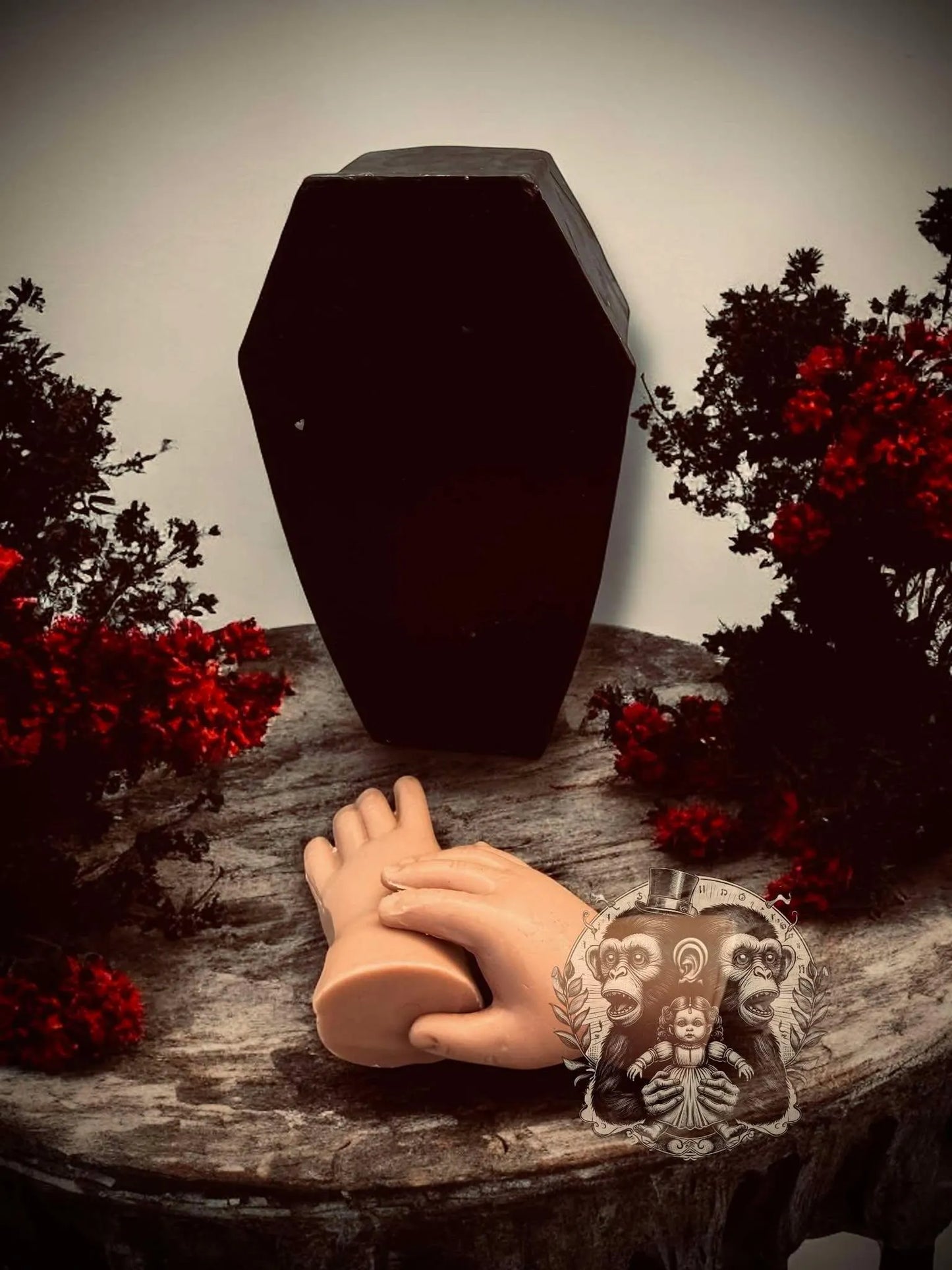 Baby Doll Hands within Coffin Creepy Soap Set Glycerin Soap Oddity Curiosity Unique Gift Idea Unusual Hand Soap Unscented Horror Gothic