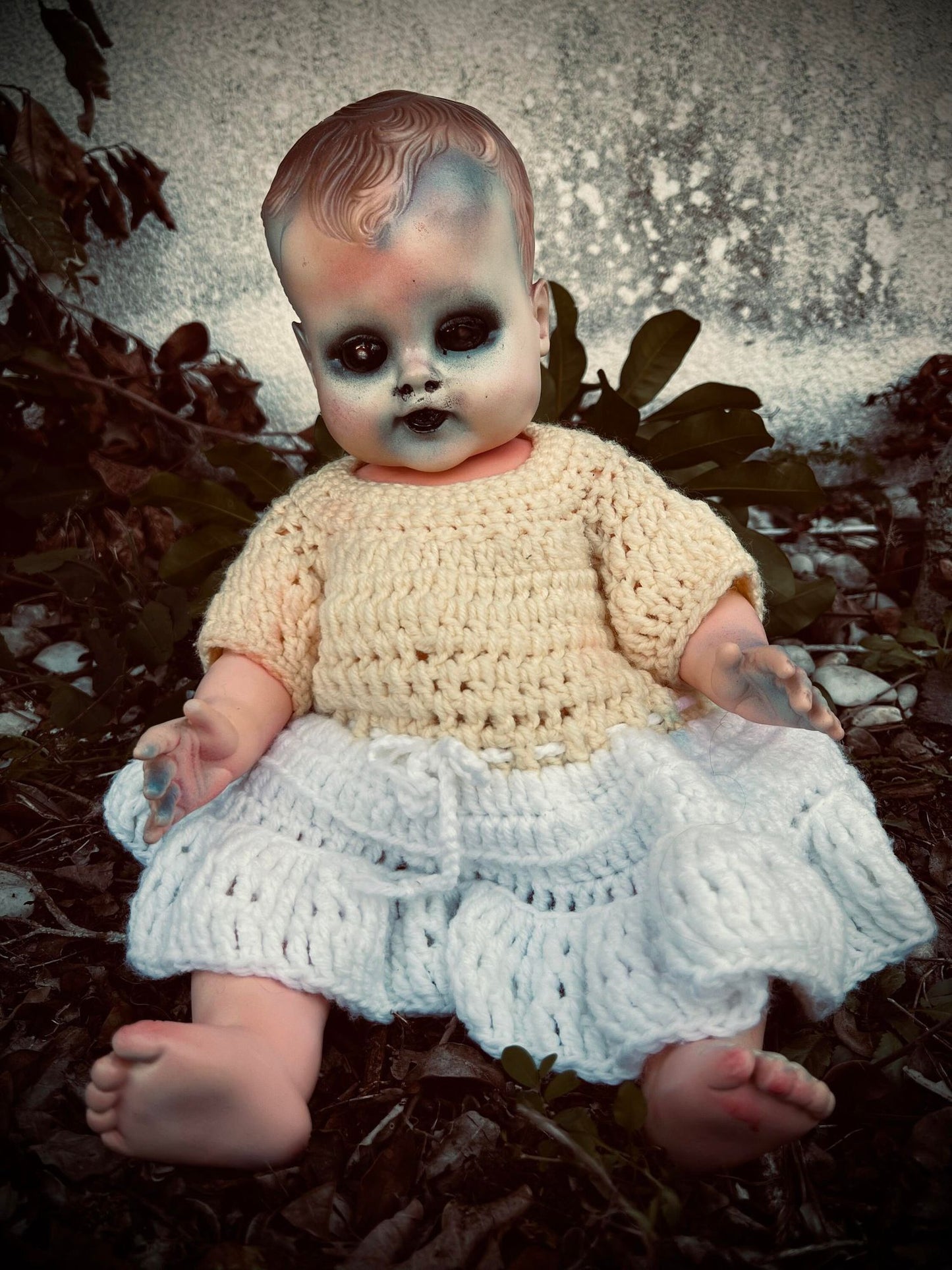 Meet Marta 19" Vintage Full Vinyl Doll Sleepy Eyes Creepy Haunted Spirit Infected Scary Poltergeist Spooky Wicca Possessed Fall Gothic