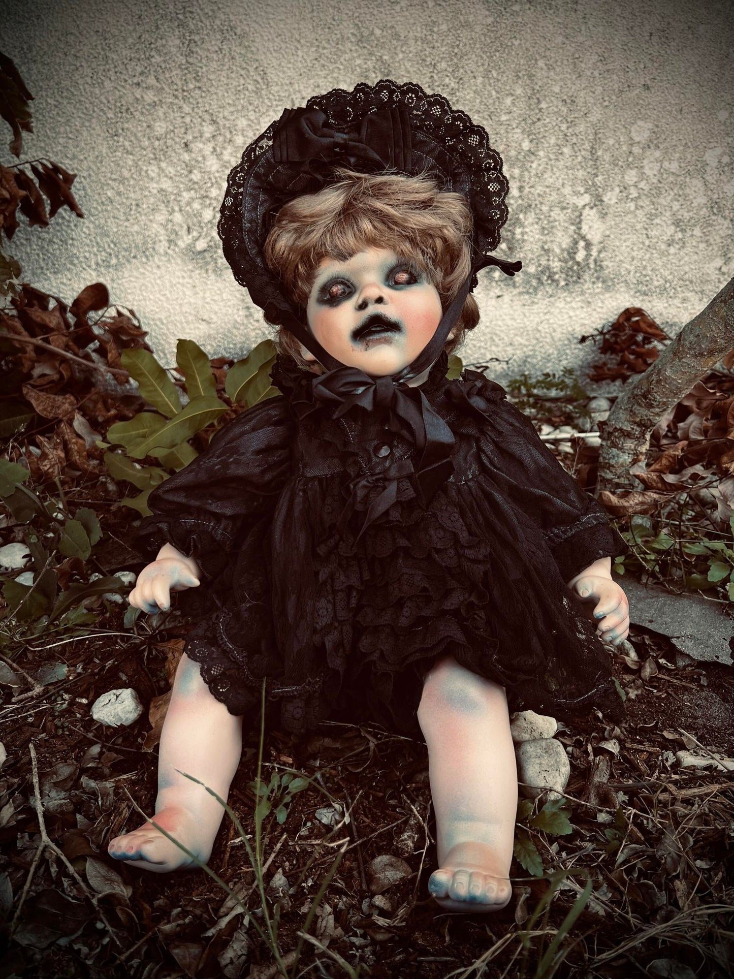 Meet Gwen 23" Doll Porcelain Witchy Creepy Haunted Spirit Infected Scary Spooky Zombie Possessed Gothic Positive Energy Undead Occult