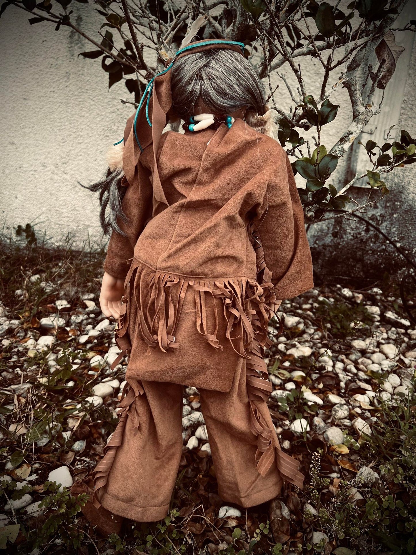 Meet Alo 26" Doll Porcelain Witchy Creepy Haunted Spirit Infected Scary Poltergeist Spooky Native American Possessed Gothic Positive Gift