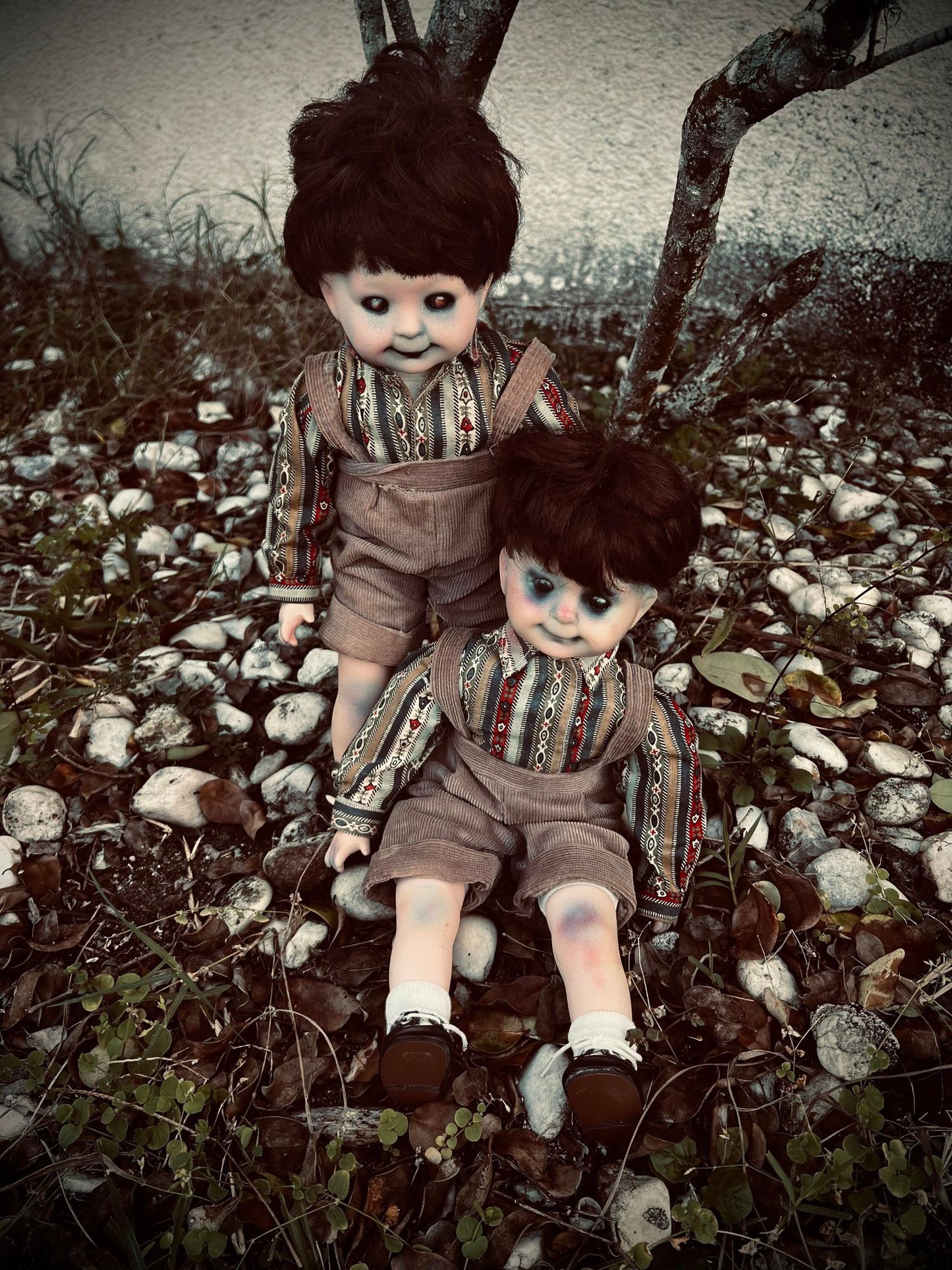 Meet Ryan & Robin 15" Twin Spirit Porcelain Baby Doll Haunted Vessels Infected Scary Spooky Zombie Possessed Gothic Positive Energy Haunt