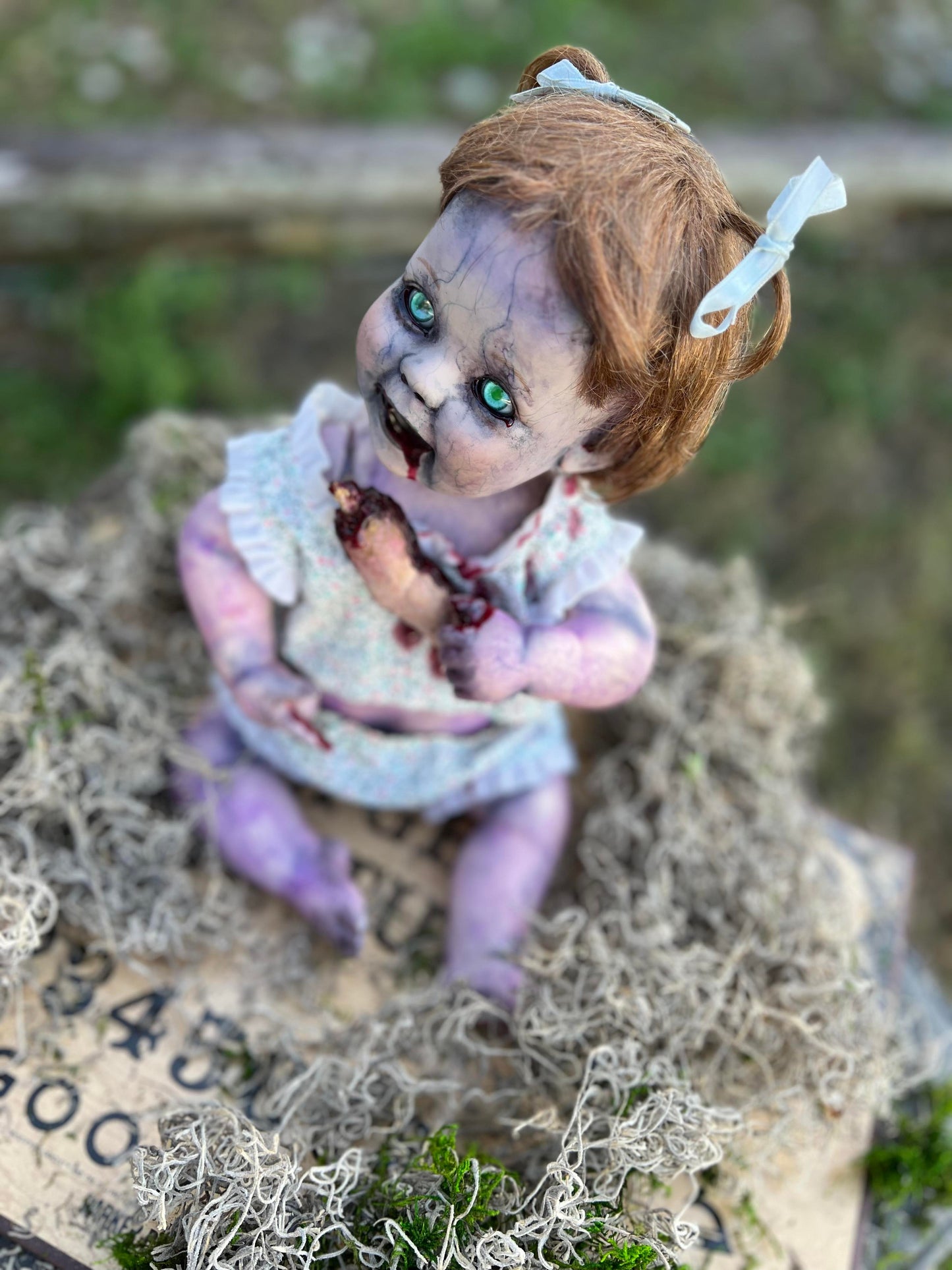 Meet Sweet Maggie 10" Vintage Zombie Baby Porcelain Haunted Scary Spirt Doll