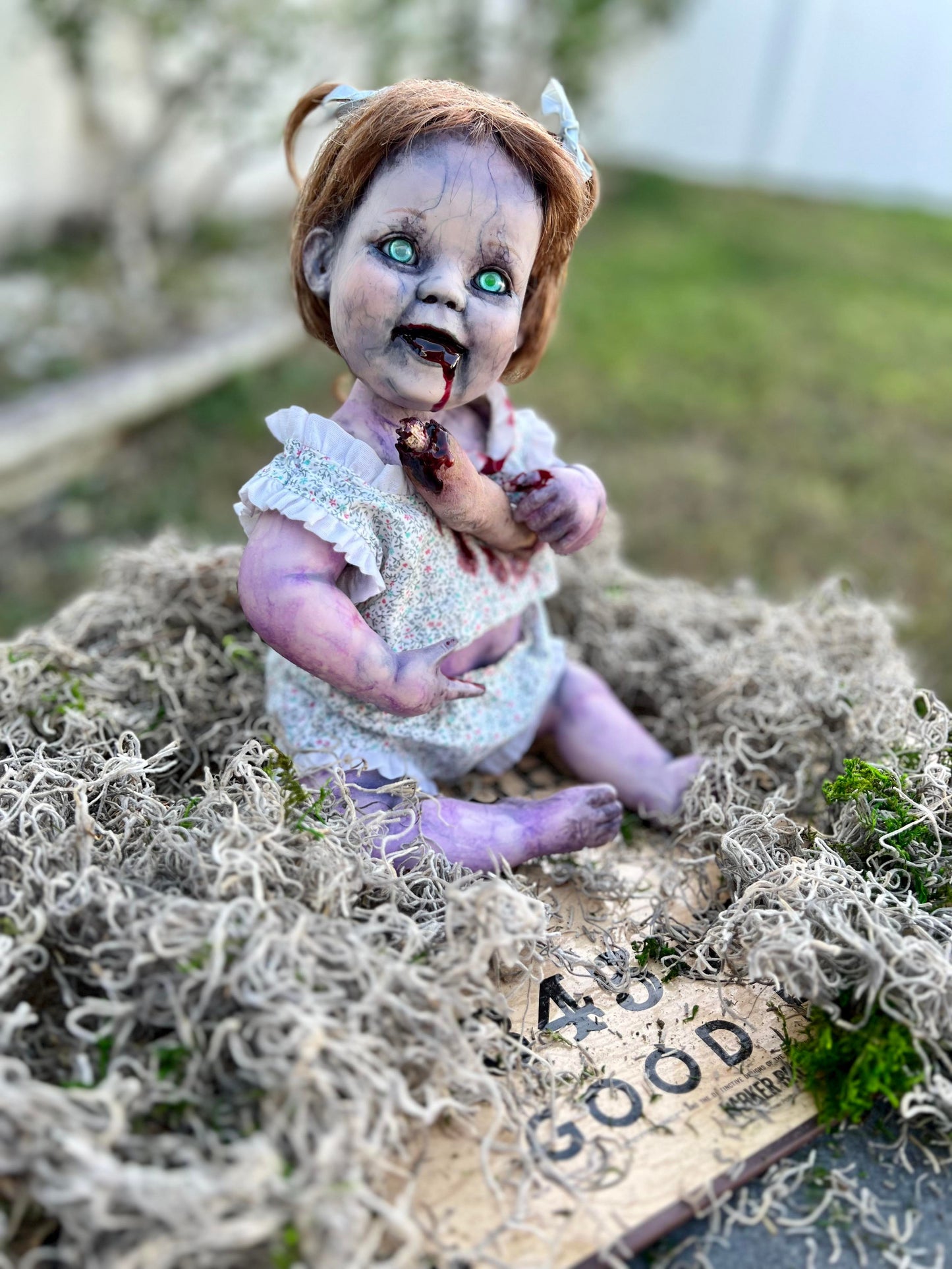 Meet Sweet Maggie 10" Vintage Zombie Baby Porcelain Haunted Scary Spirt Doll