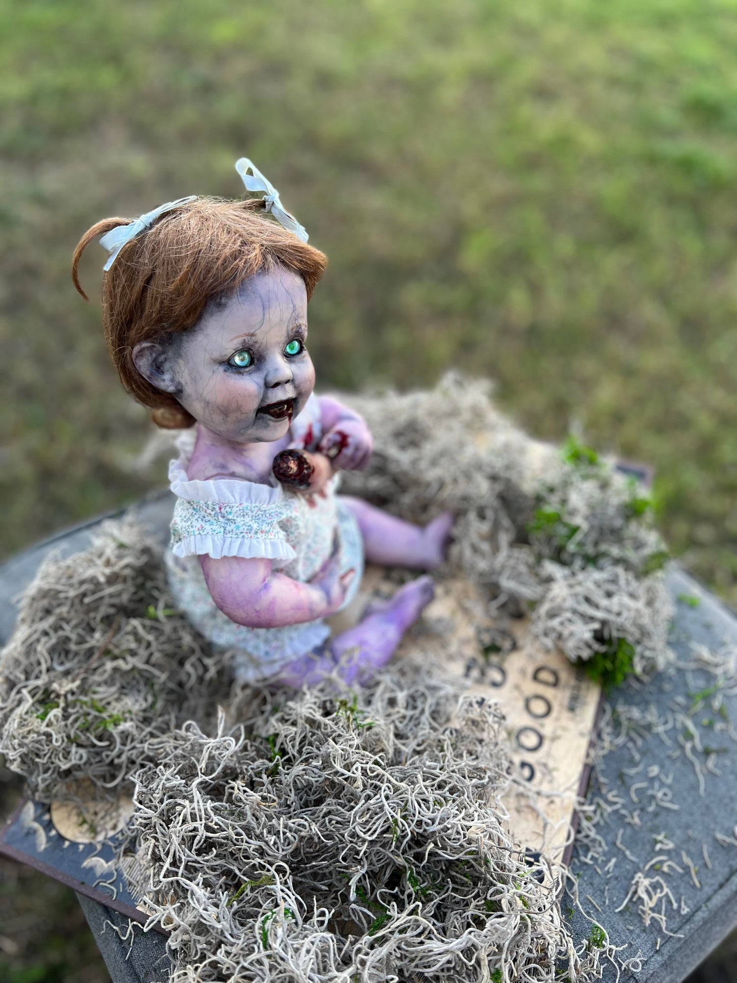 Meet Sweet Maggie 10" Vintage Zombie Baby Porcelain Haunted Scary Spirt Doll