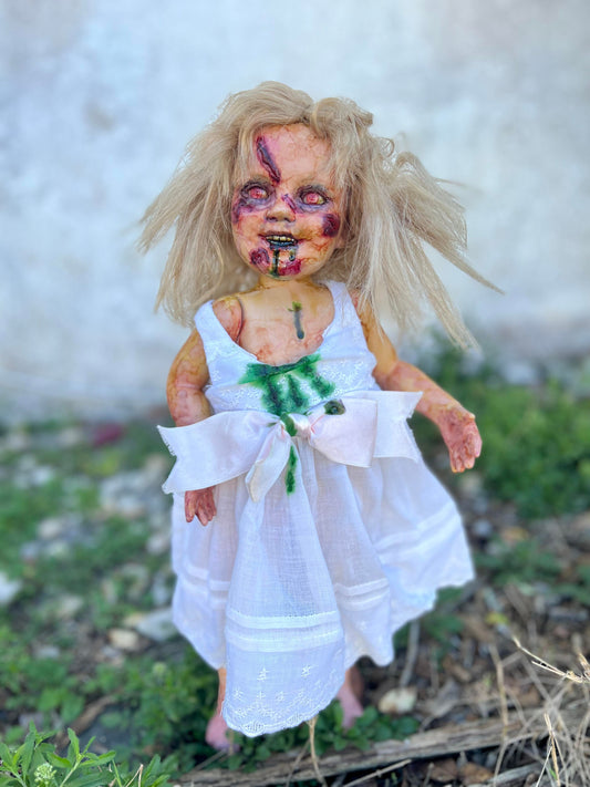 Meet Regan Blair 17" Vtg Baby Porcelain Haunted Scary Exorcist Doll