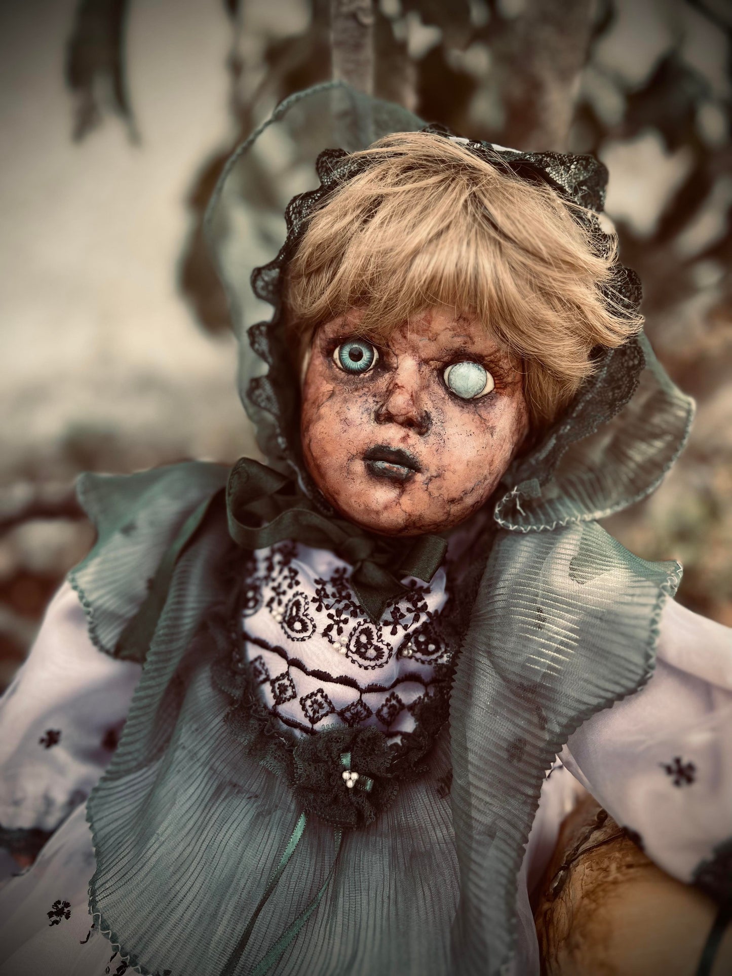 Meet Miss Hazel Harper 20" Vintage Haunted Soft Body w/Porcelain Head Doll Haunted Spirt Scary Poltergeist Witch Spooky Hand Painted