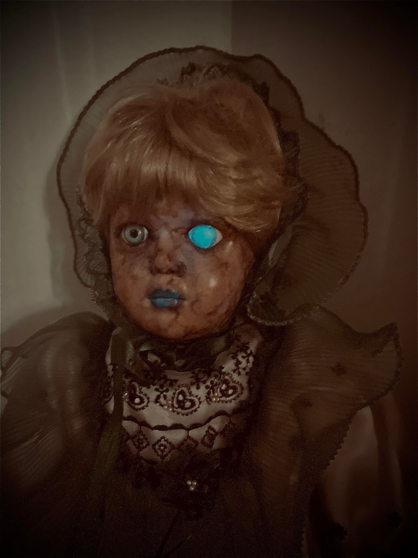 Meet Miss Hazel Harper 20" Vintage Haunted Soft Body w/Porcelain Head Doll Haunted Spirt Scary Poltergeist Witch Spooky Hand Painted