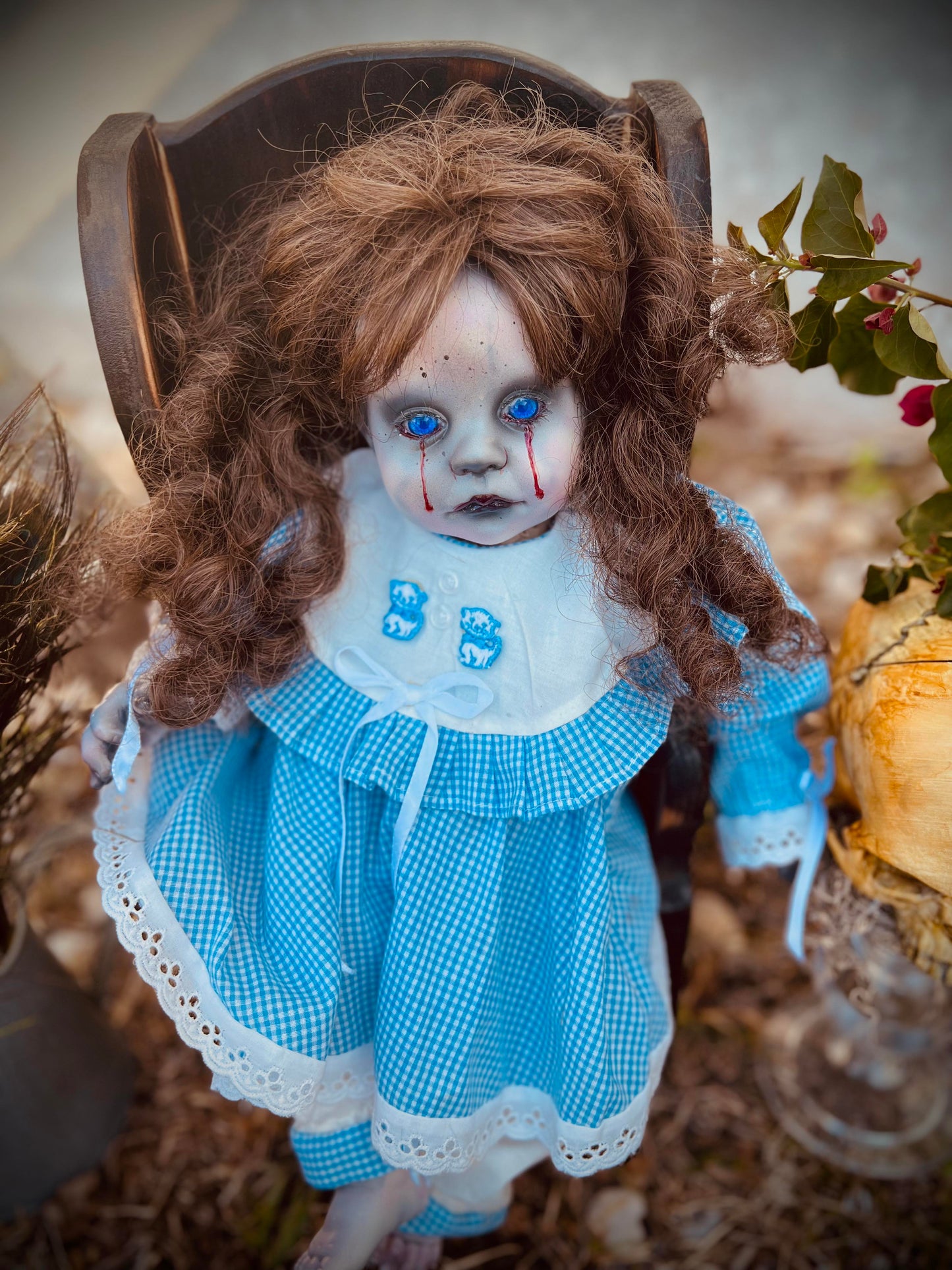 Meet Martha Jane 17" Vintage Baby Porcelain Haunted Spirt Infected Zombie Doll Scary Poltergeist Halloween Spooky Hand Painted Gift Idea