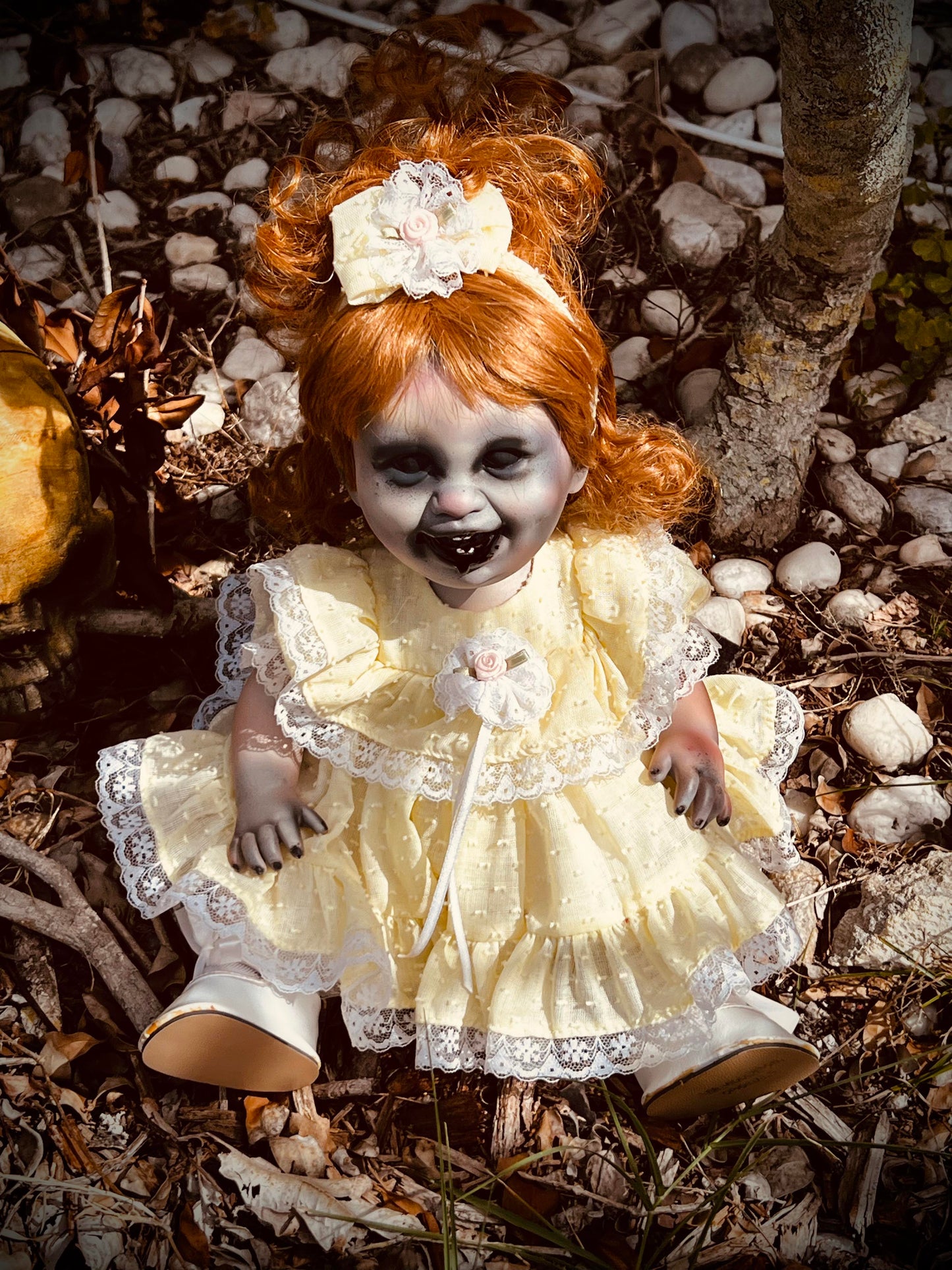 Meet Madeline 14" Baby Redheaded Ginger Full Body Vinyl Haunted Spirt Infected Zombie Doll Scary Poltergeist Halloween Spooky Hand Painted