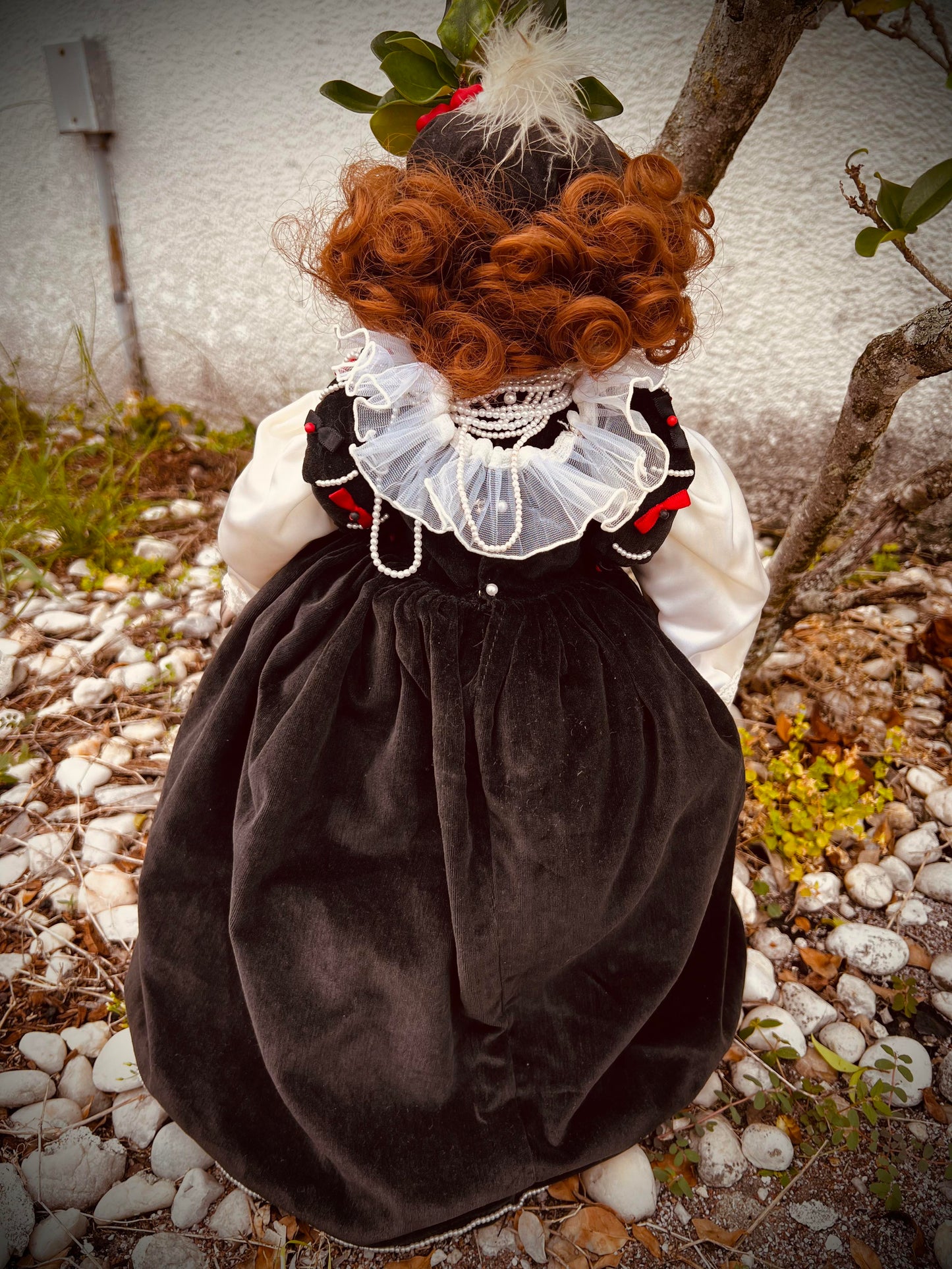 Meet Sybil Marie 17" Redheaded Ginger VTG Porcelain Haunted Spirt Infected Zombie Doll Scary Poltergeist Halloween Spooky Hand Painted