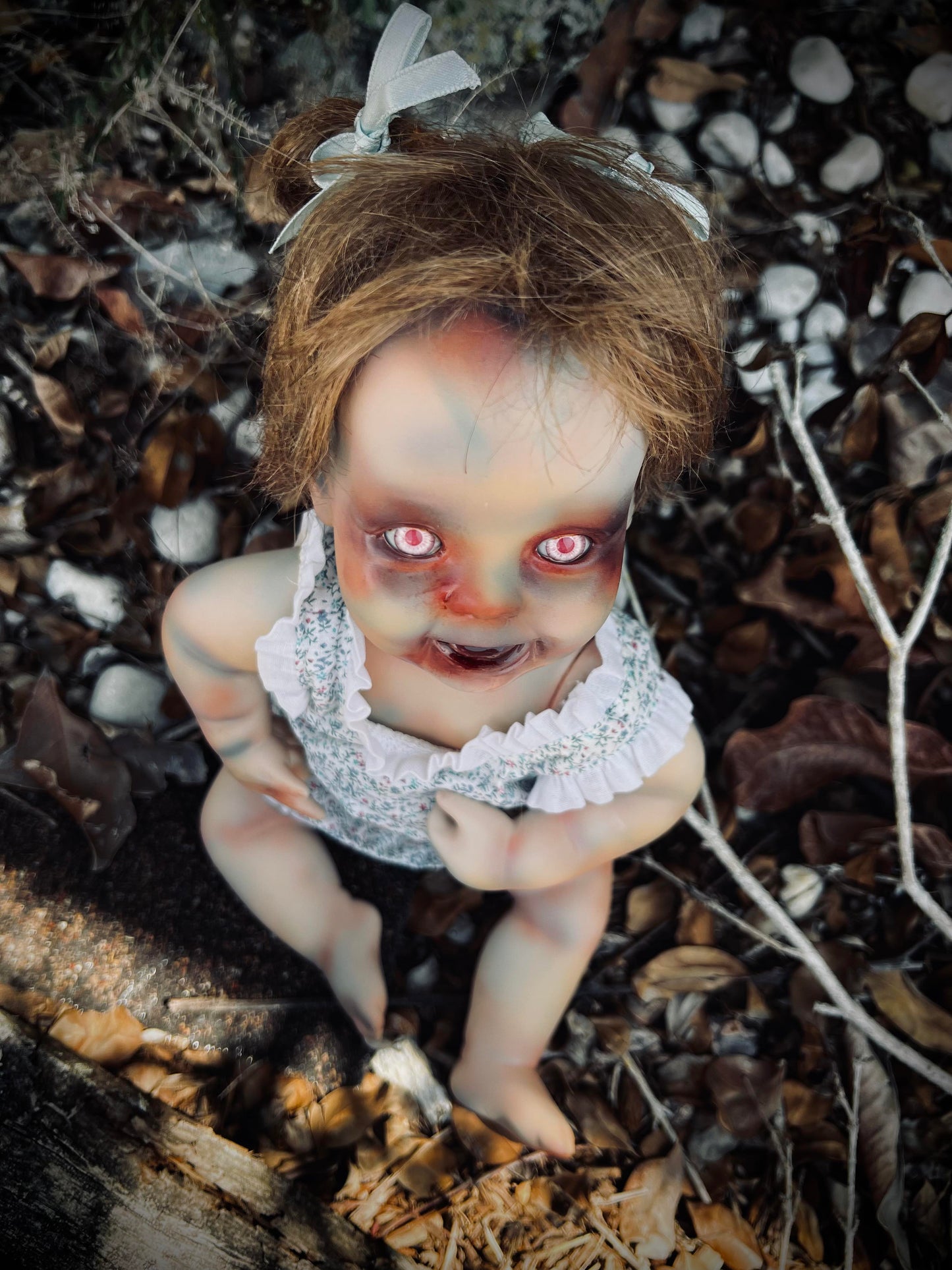 Meet Sweet Darlene 10" Vintage Baby Porcelain Haunted Creepy Spirt Infected Zombie Doll Scary Poltergeist Halloween Spooky Gift Idea's