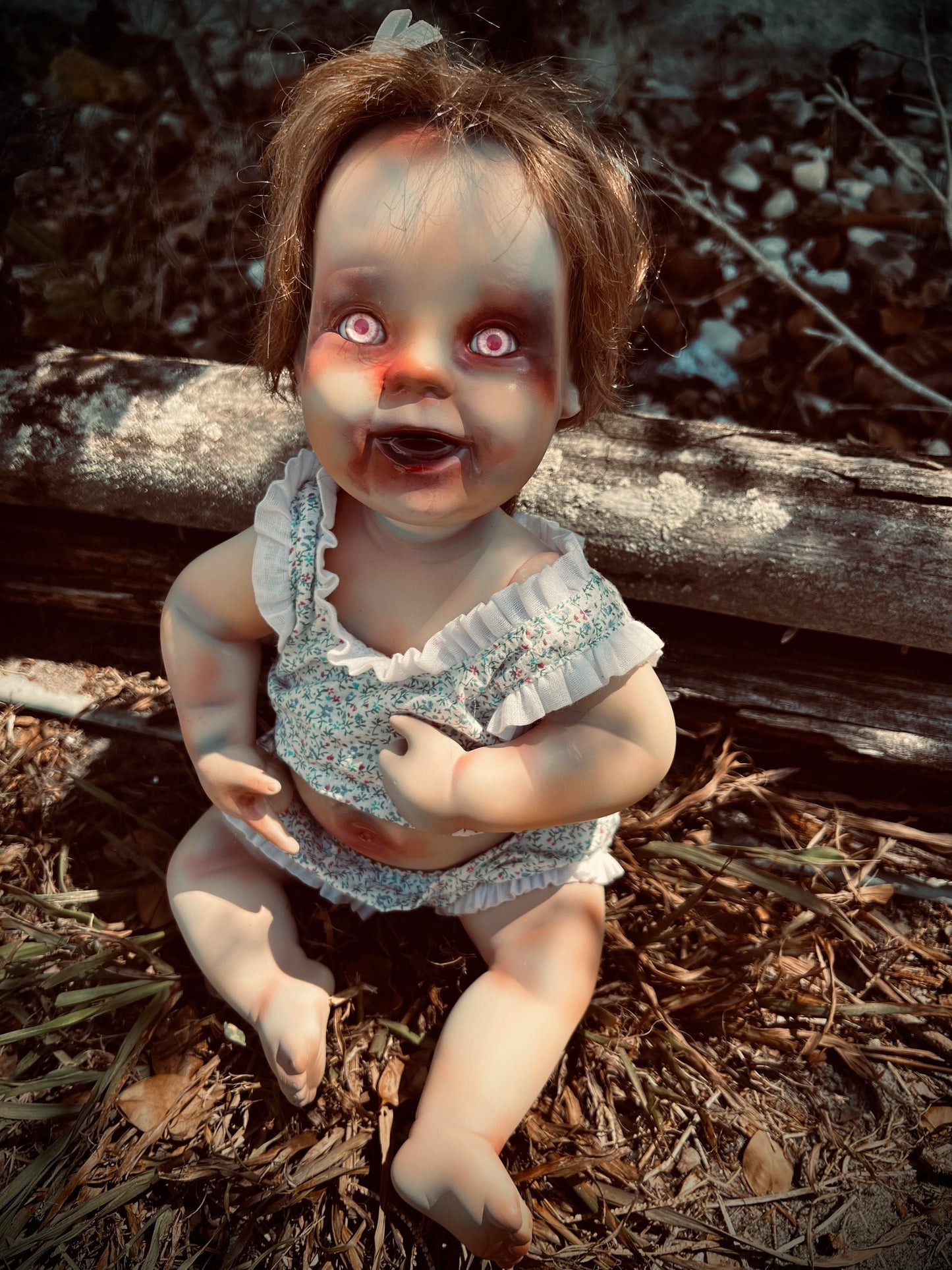 Meet Sweet Darlene 10" Vintage Baby Porcelain Haunted Creepy Spirt Infected Zombie Doll Scary Poltergeist Halloween Spooky Gift Idea's