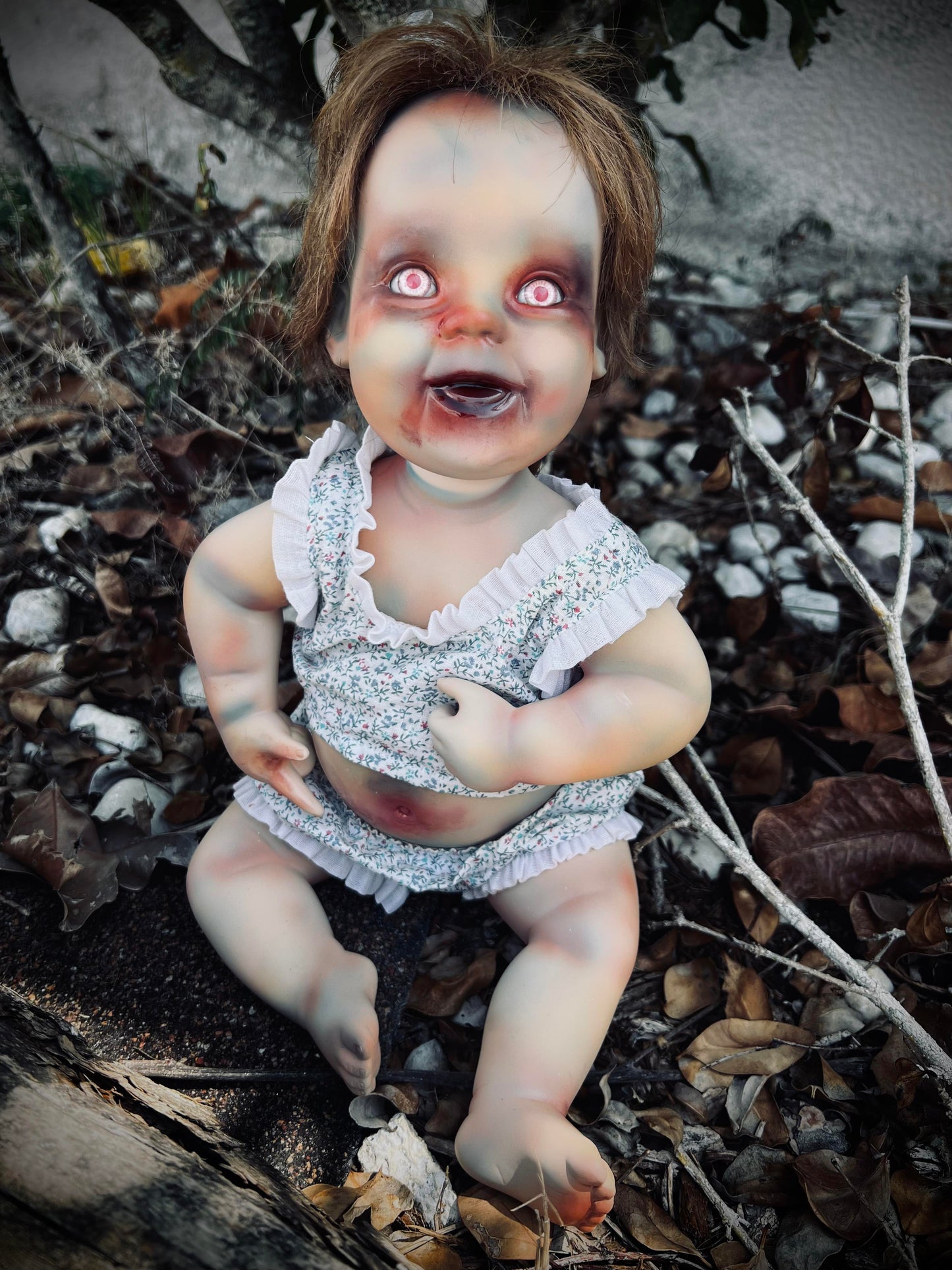 Meet Sweet Darlene 10" Vintage Baby Porcelain Haunted Creepy Spirt Infected Zombie Doll Scary Poltergeist Halloween Spooky Gift Idea's