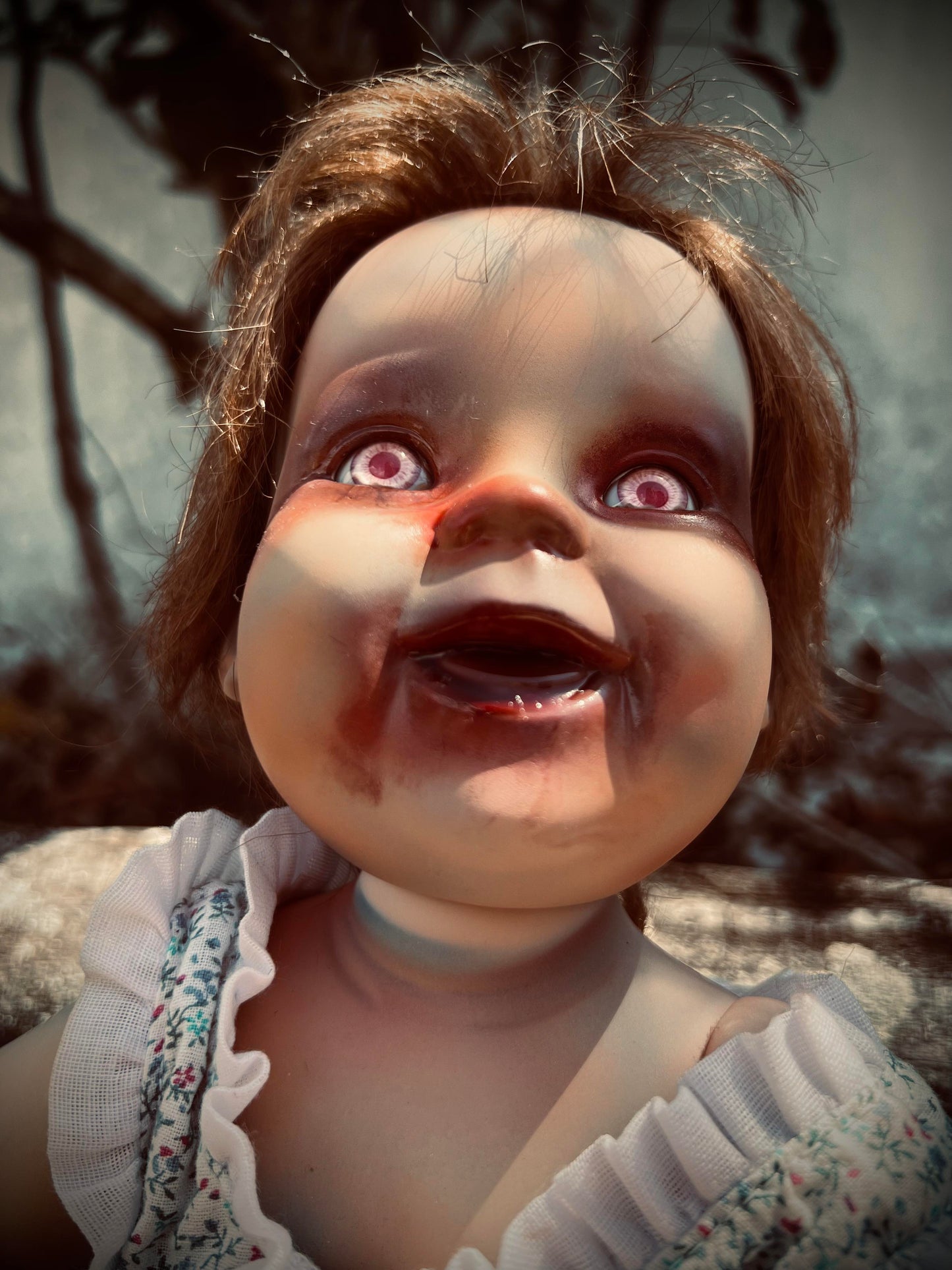 Meet Sweet Darlene 10" Vintage Baby Porcelain Haunted Creepy Spirt Infected Zombie Doll Scary Poltergeist Halloween Spooky Gift Idea's