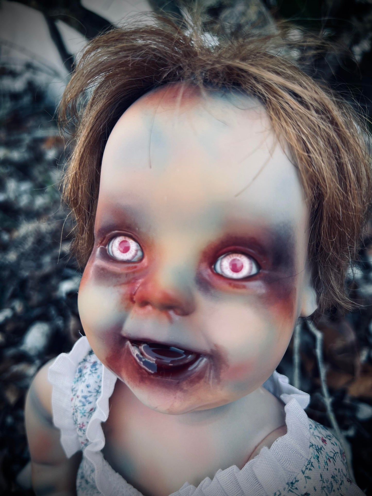 Meet Sweet Darlene 10" Vintage Baby Porcelain Haunted Creepy Spirt Infected Zombie Doll Scary Poltergeist Halloween Spooky Gift Idea's