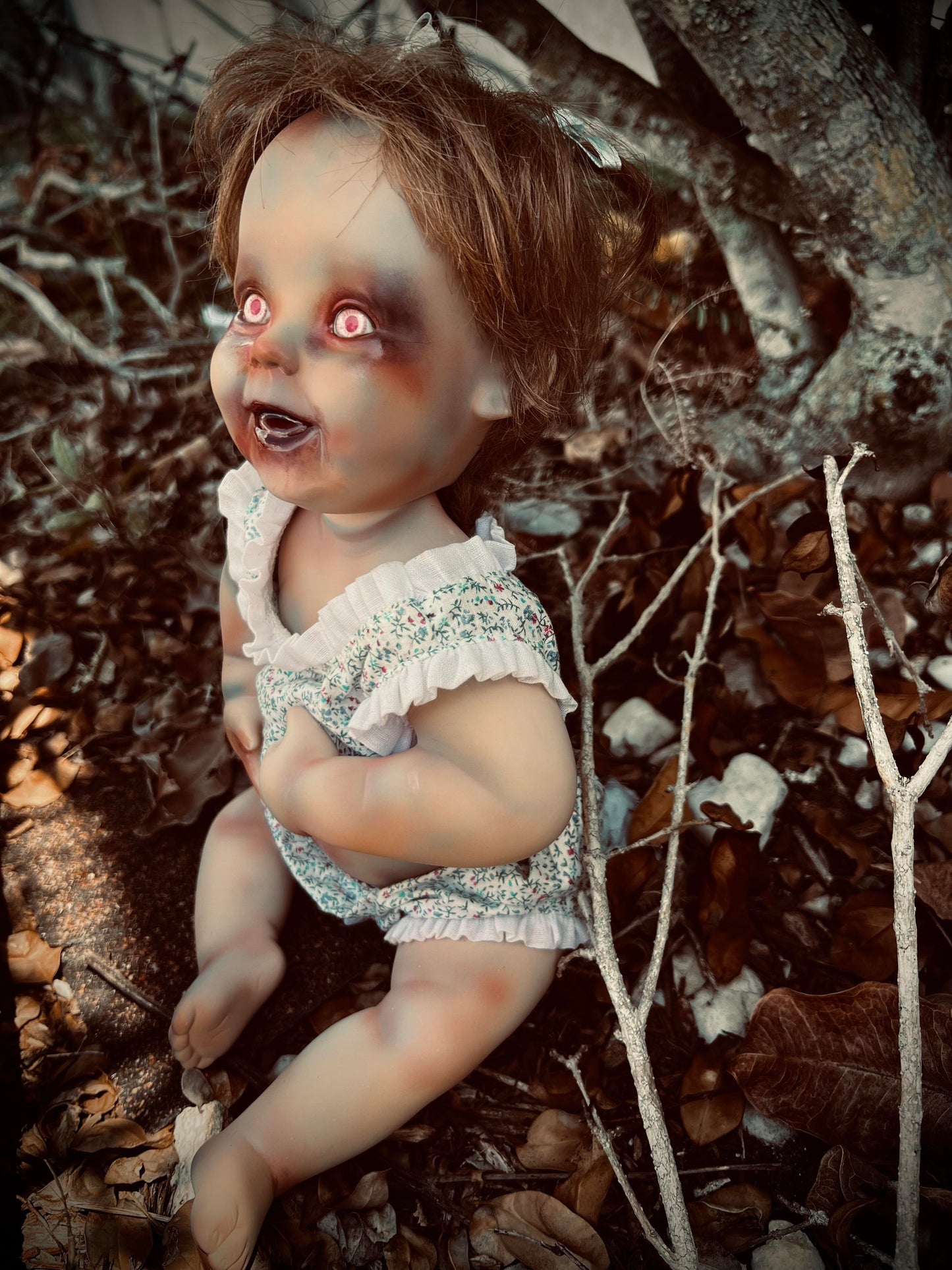 Meet Sweet Darlene 10" Vintage Baby Porcelain Haunted Creepy Spirt Infected Zombie Doll Scary Poltergeist Halloween Spooky Gift Idea's