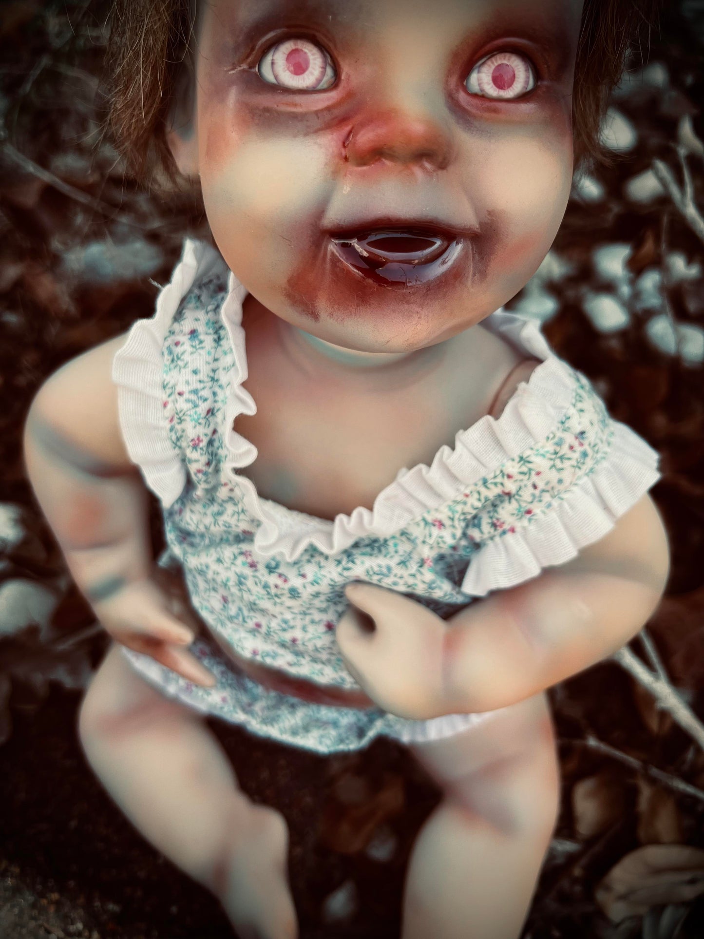 Meet Sweet Darlene 10" Vintage Baby Porcelain Haunted Creepy Spirt Infected Zombie Doll Scary Poltergeist Halloween Spooky Gift Idea's